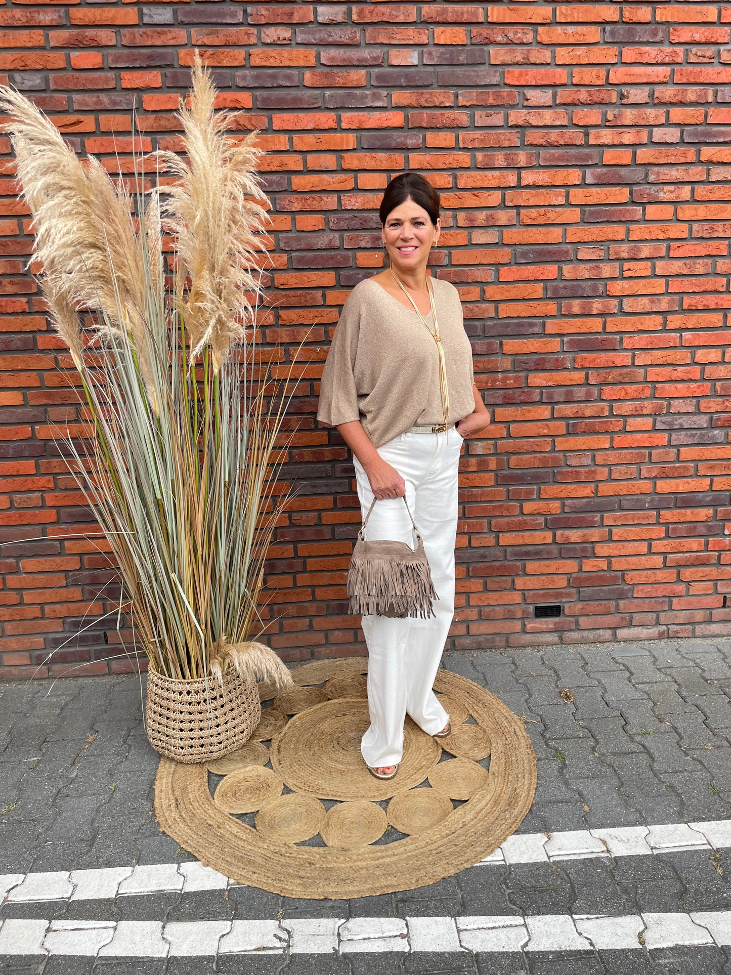 Truitje Triple Nine glitter beige