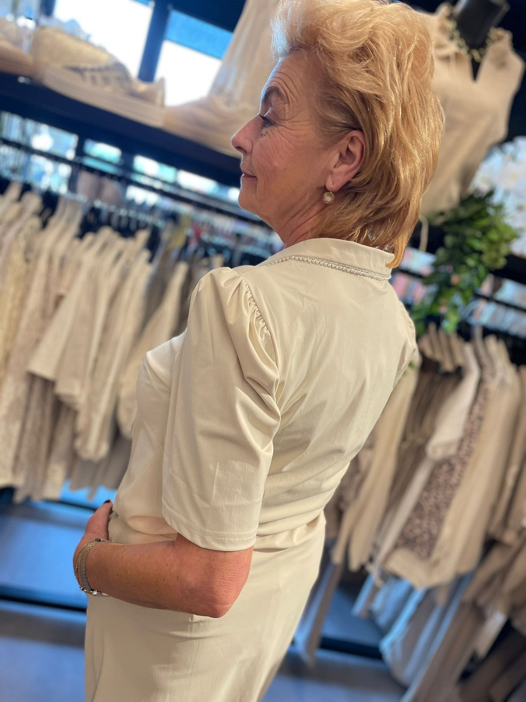 Triple Nine 6941- Blouse met parels kit