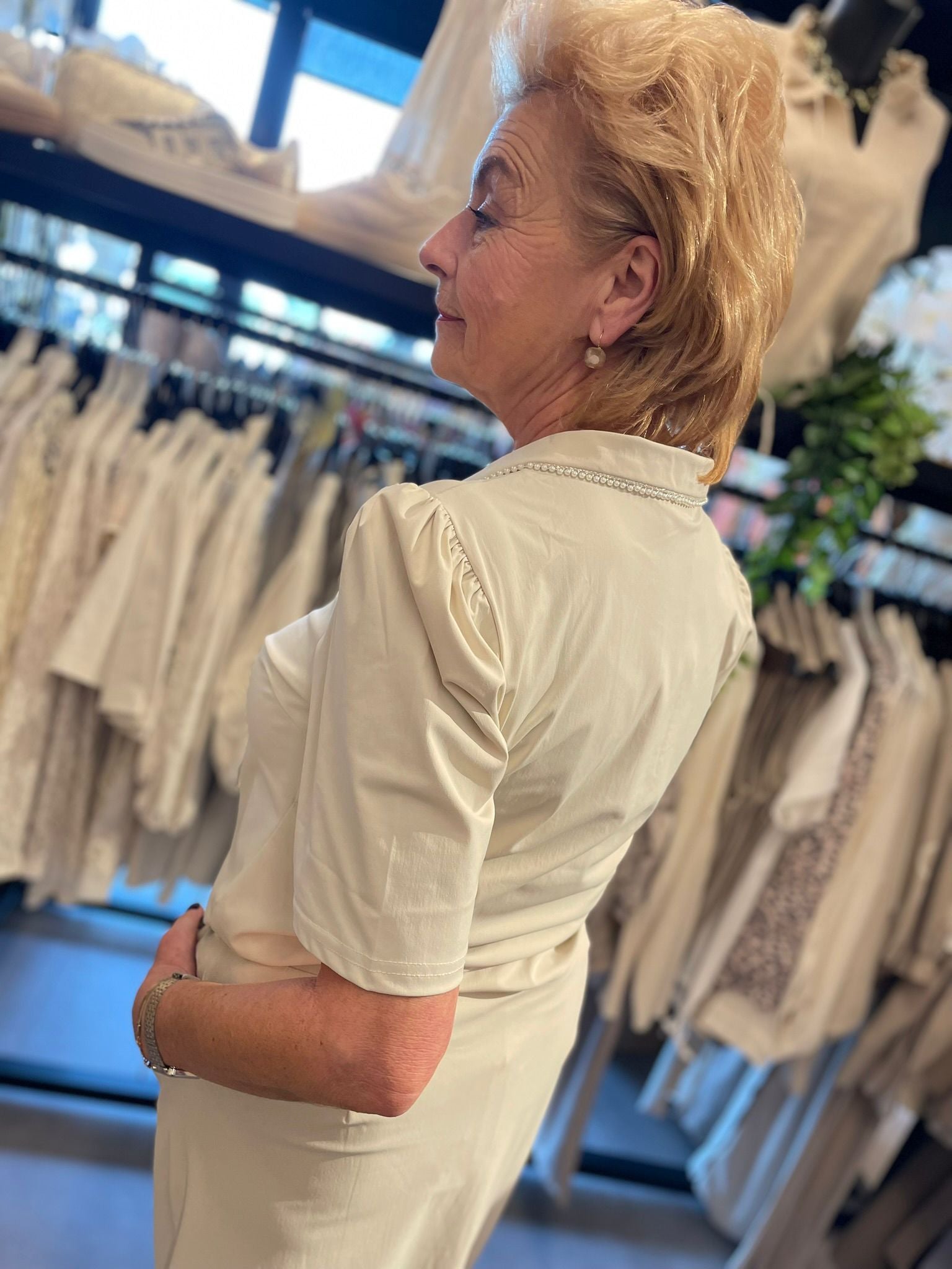Triple Nine 6941- Blouse met parels kit