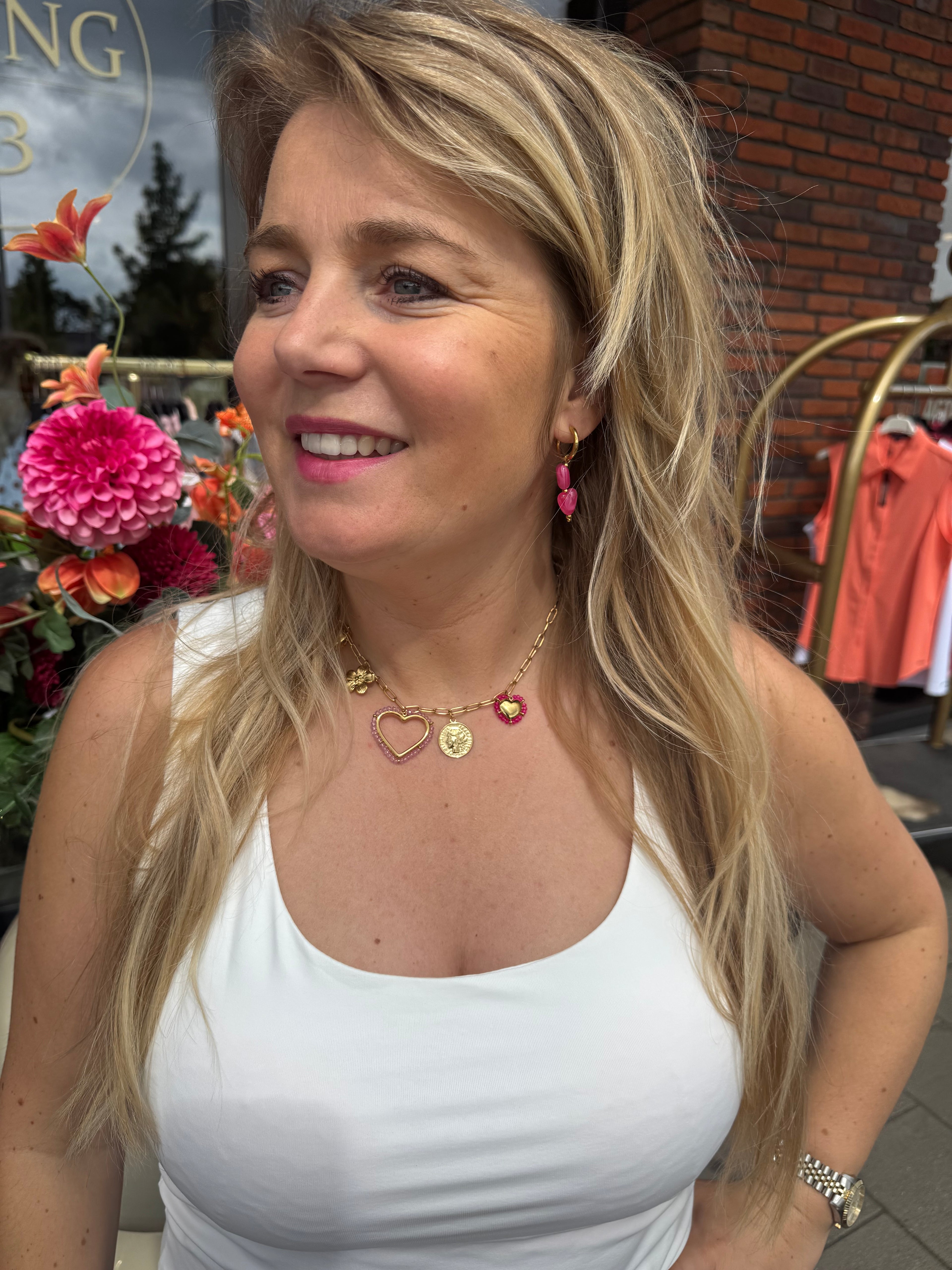Ketting Pink Heart