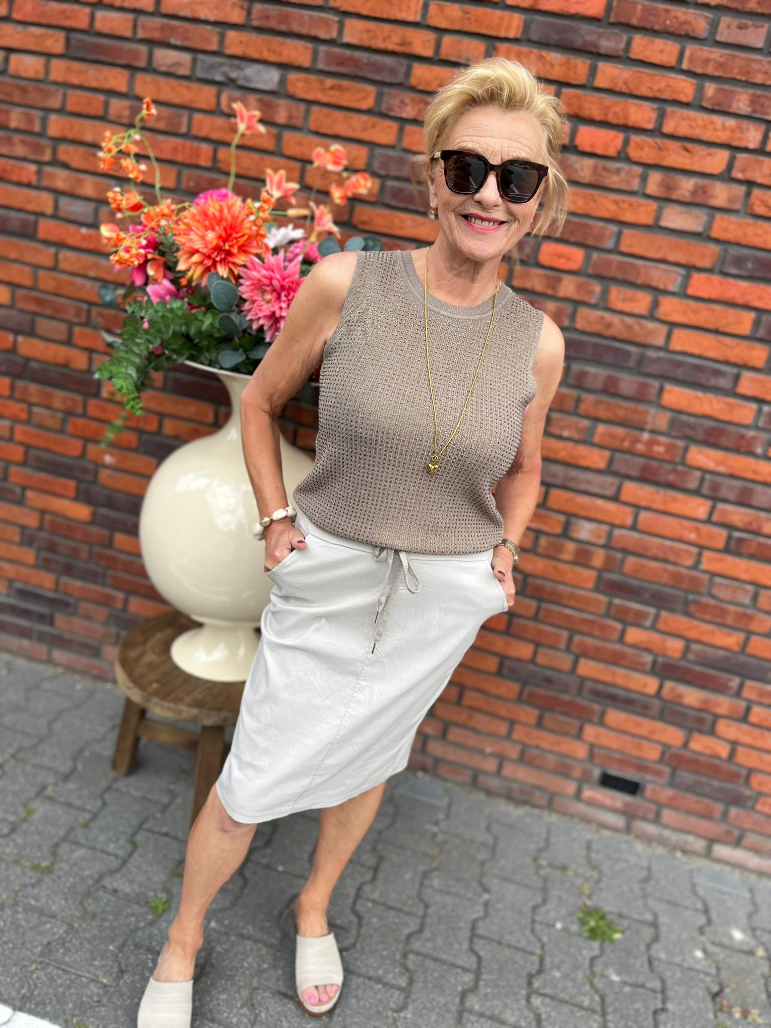 Rok Mila beige
