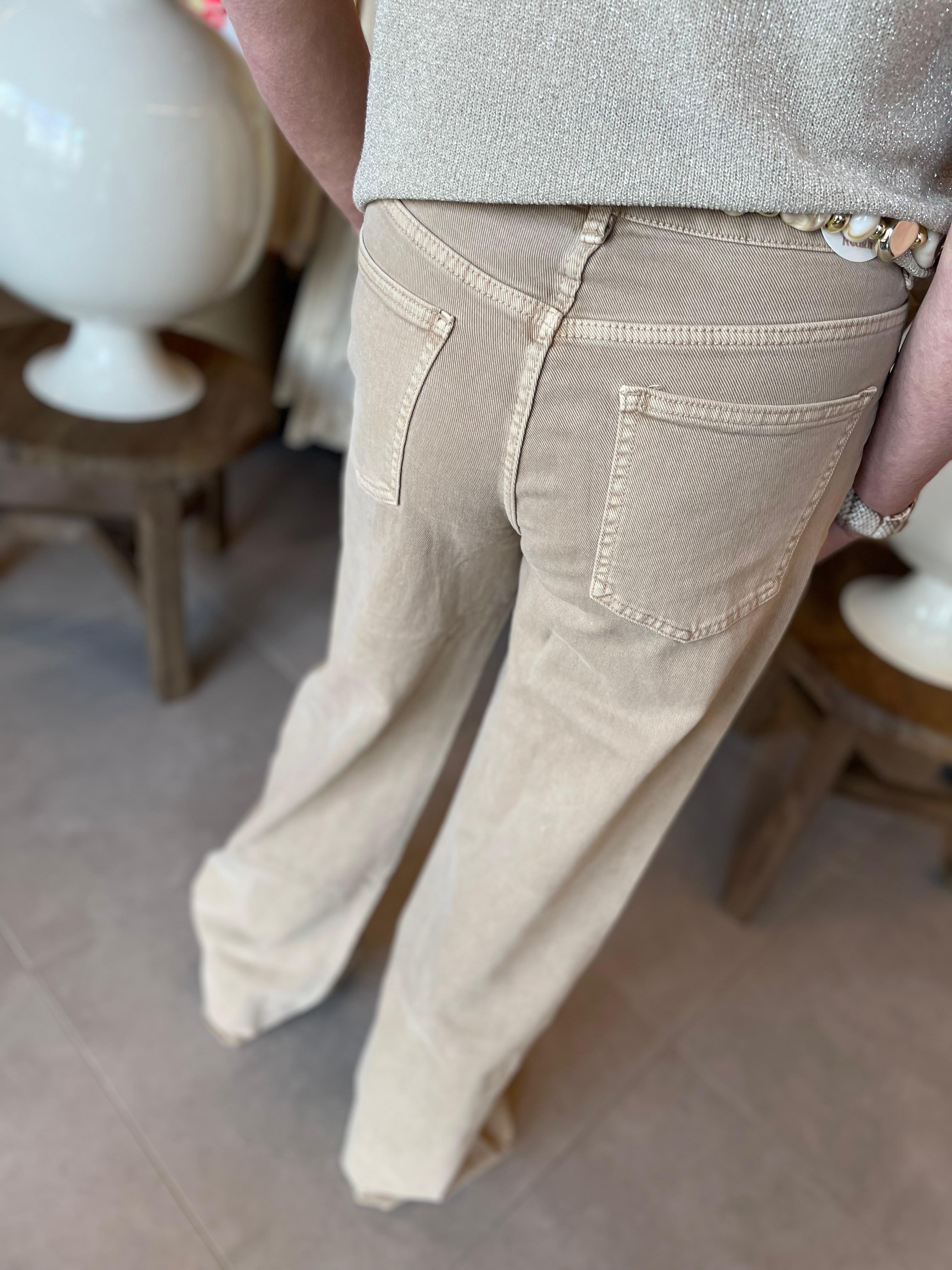 Jeans extra lang taupe RD9136-15