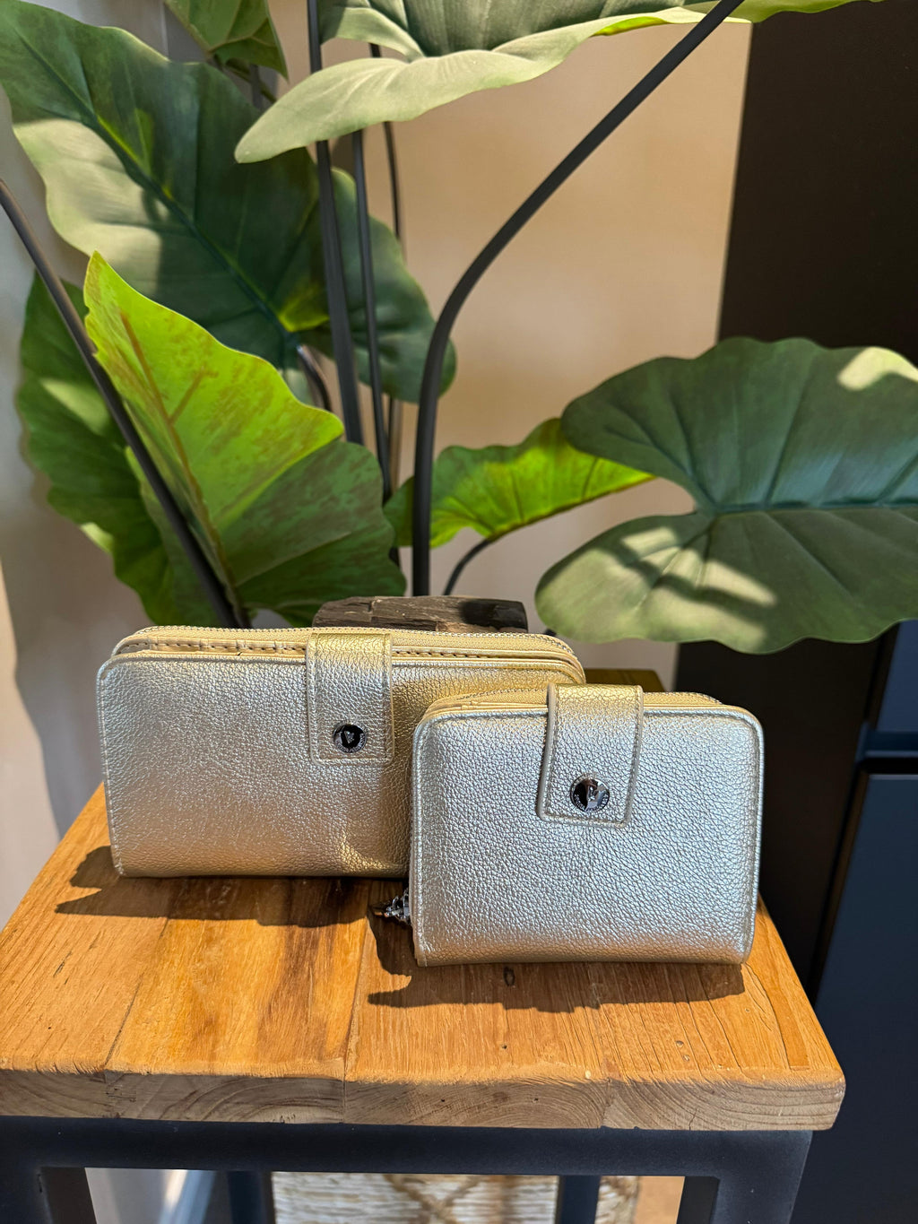 portemonnee klein goud