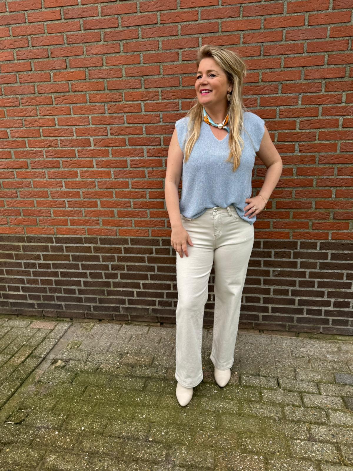 Top Luzia blauw