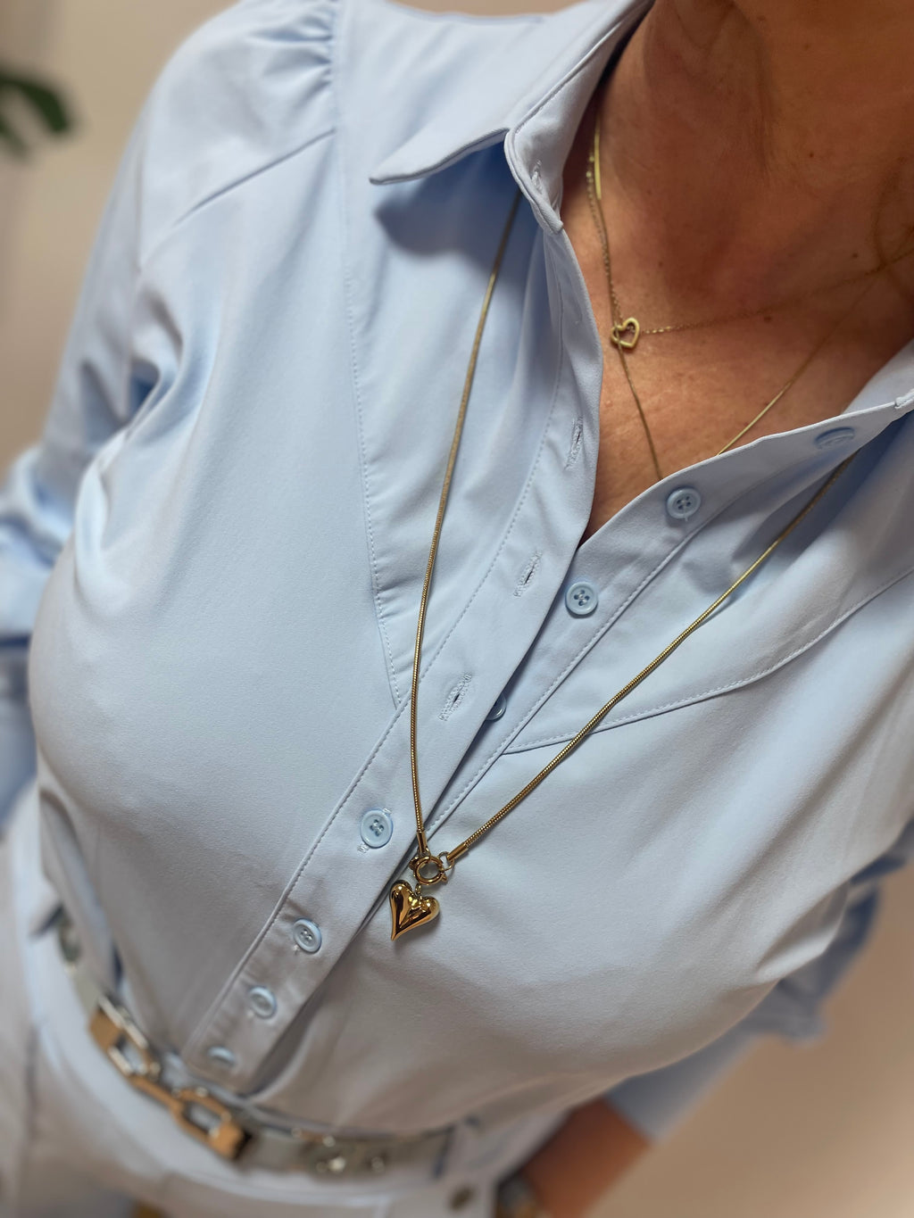 Triple Nine - Blouse lichtblauw BLS 5919