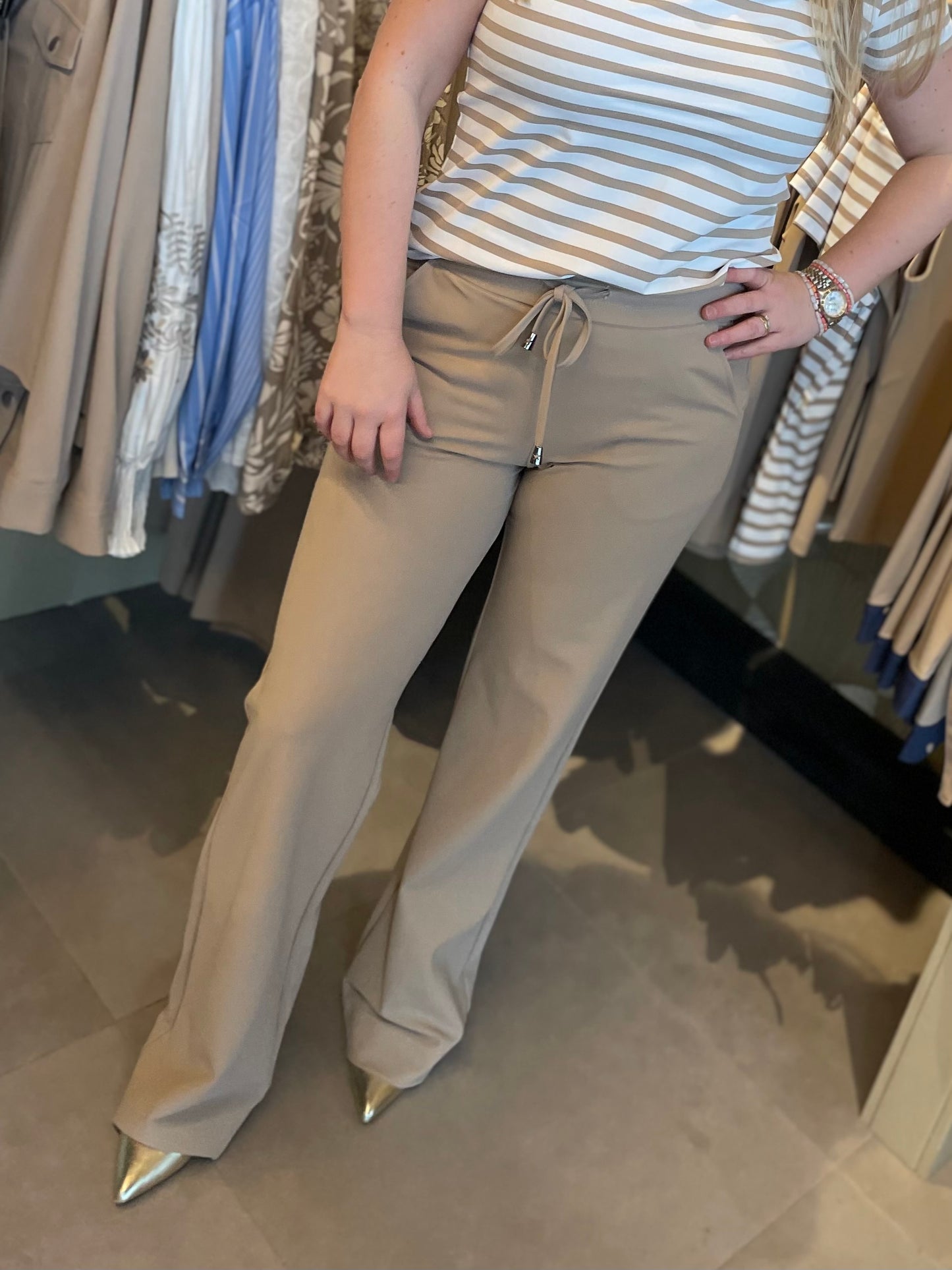 Mi Piace - Broek wideleg latte 202631