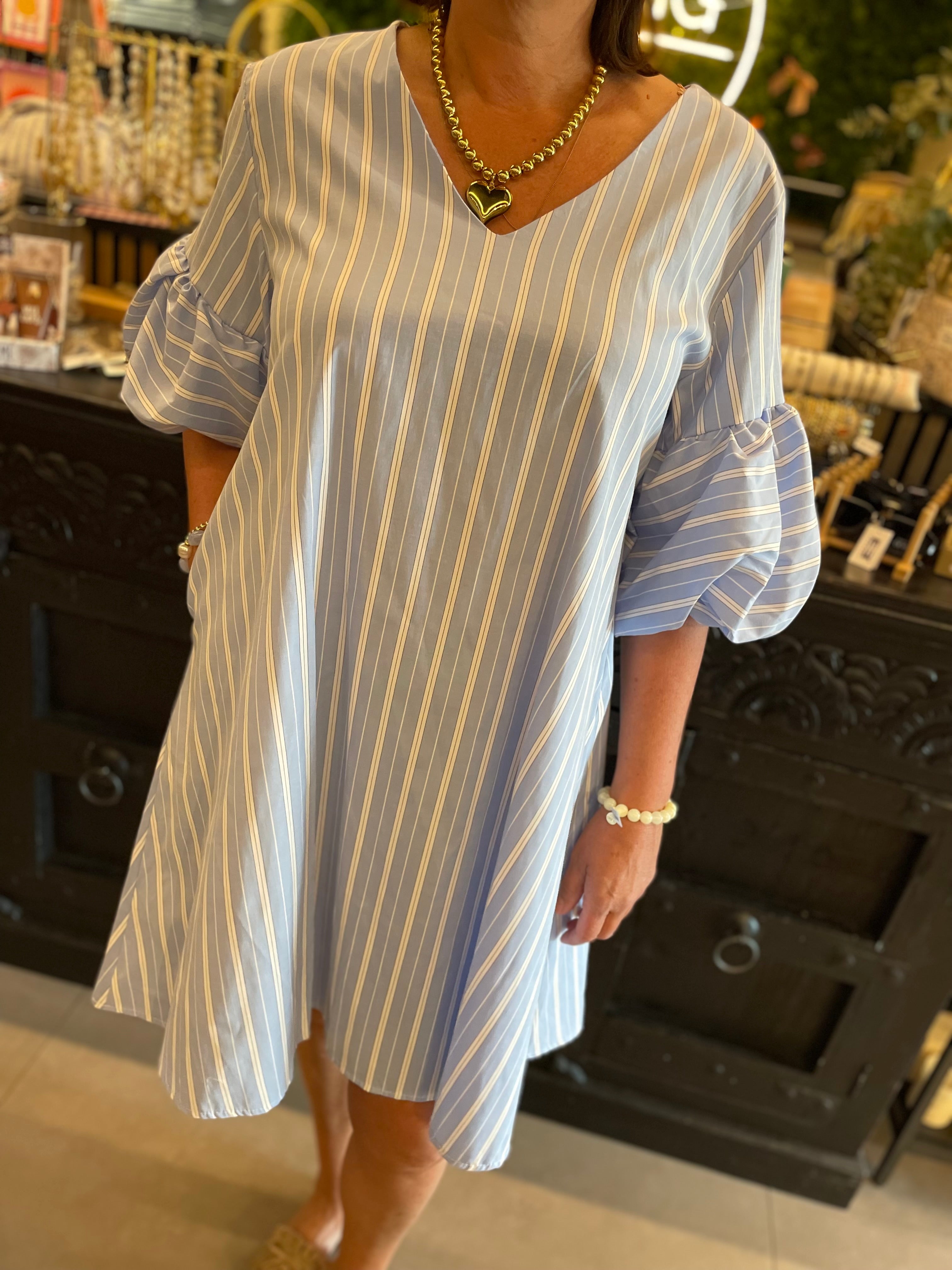 Jurk Leyla blauw