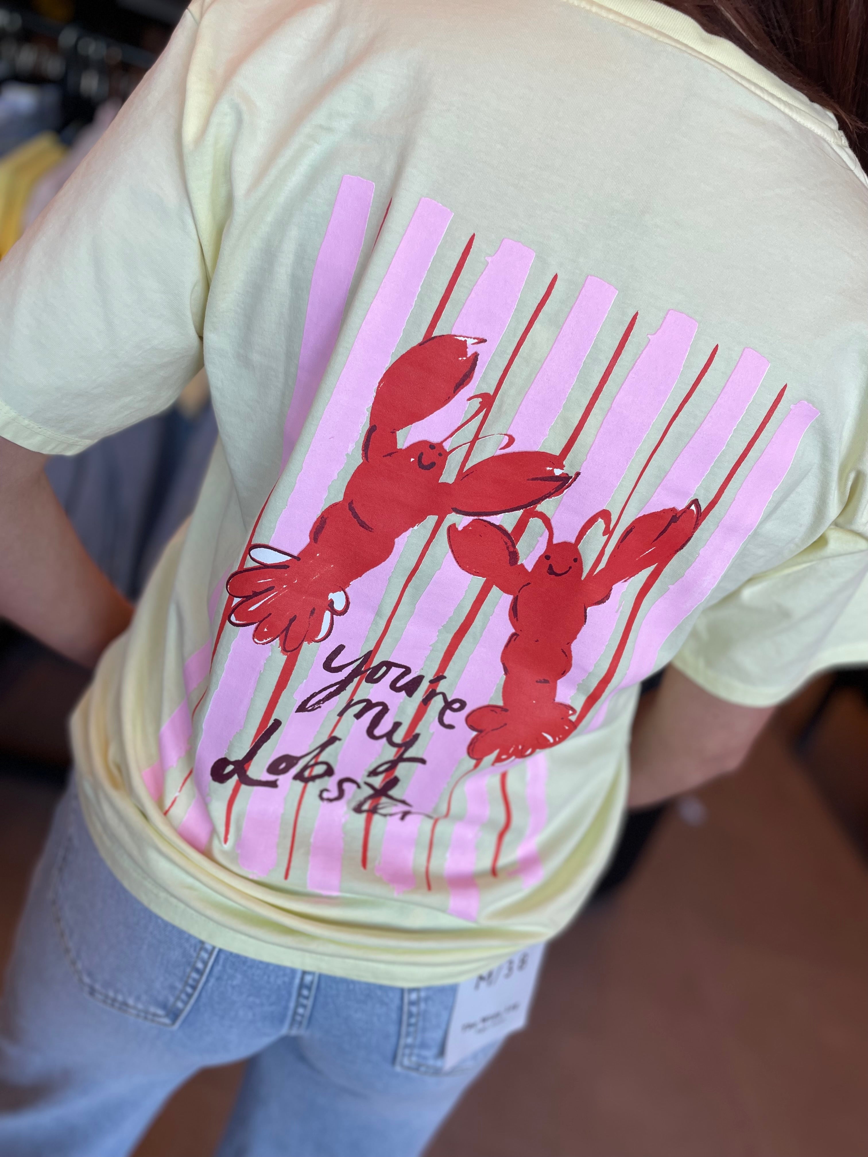 T-shirt Lobster geel