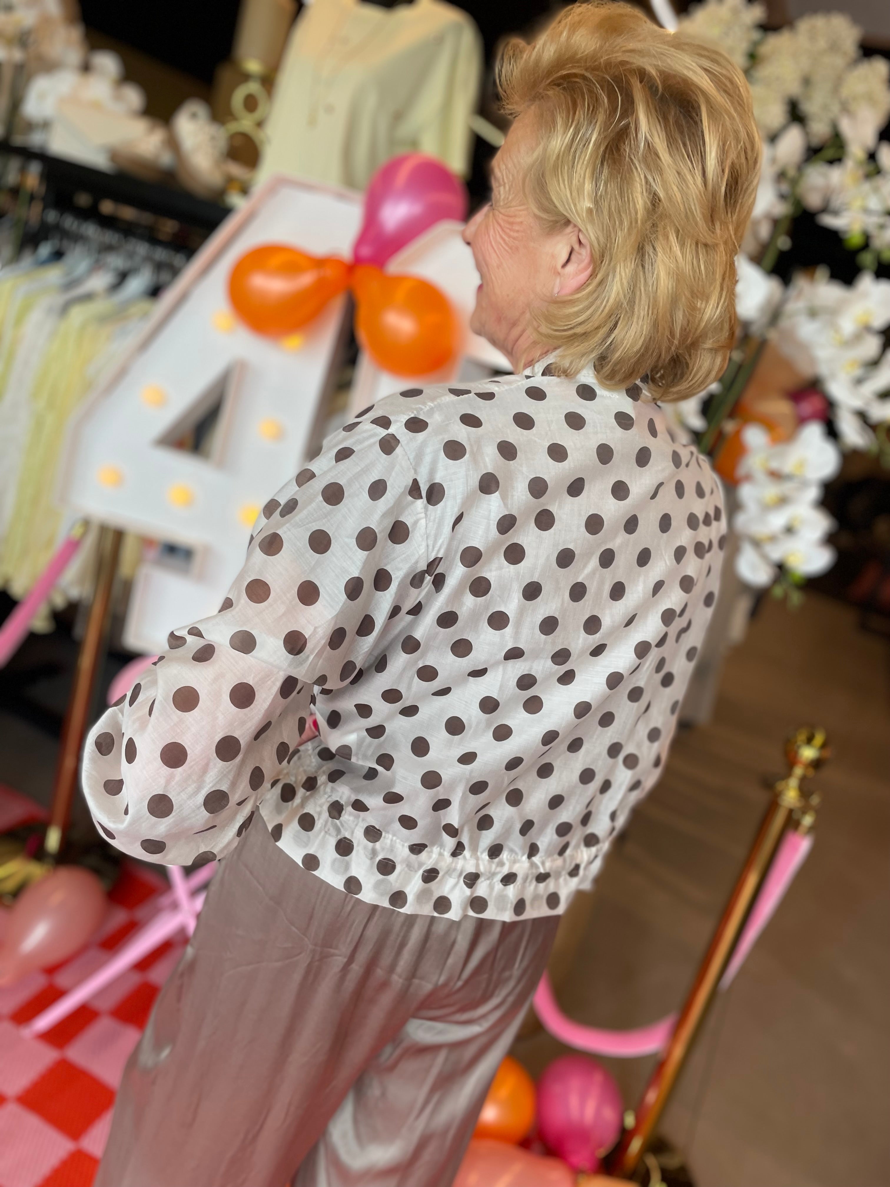 Jasje met bollen - wit