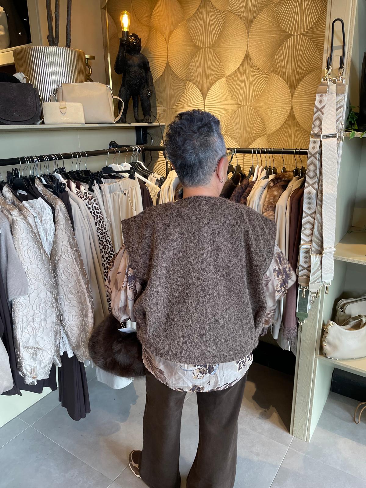 Gilet Tara bruin