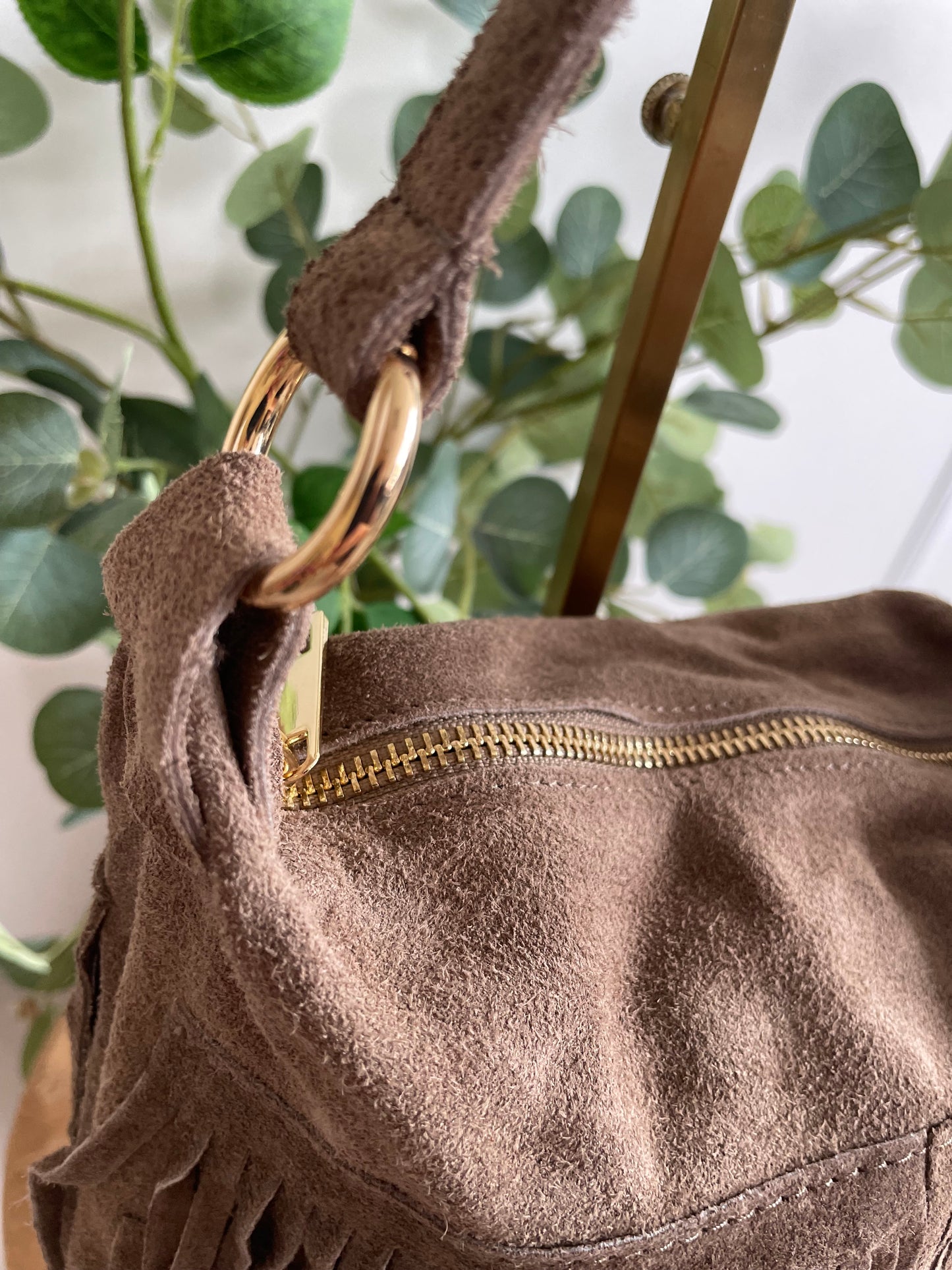Tas Deluxe Franjels taupe