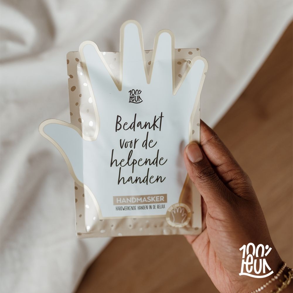 100% leuk Handmasker-helpende handen