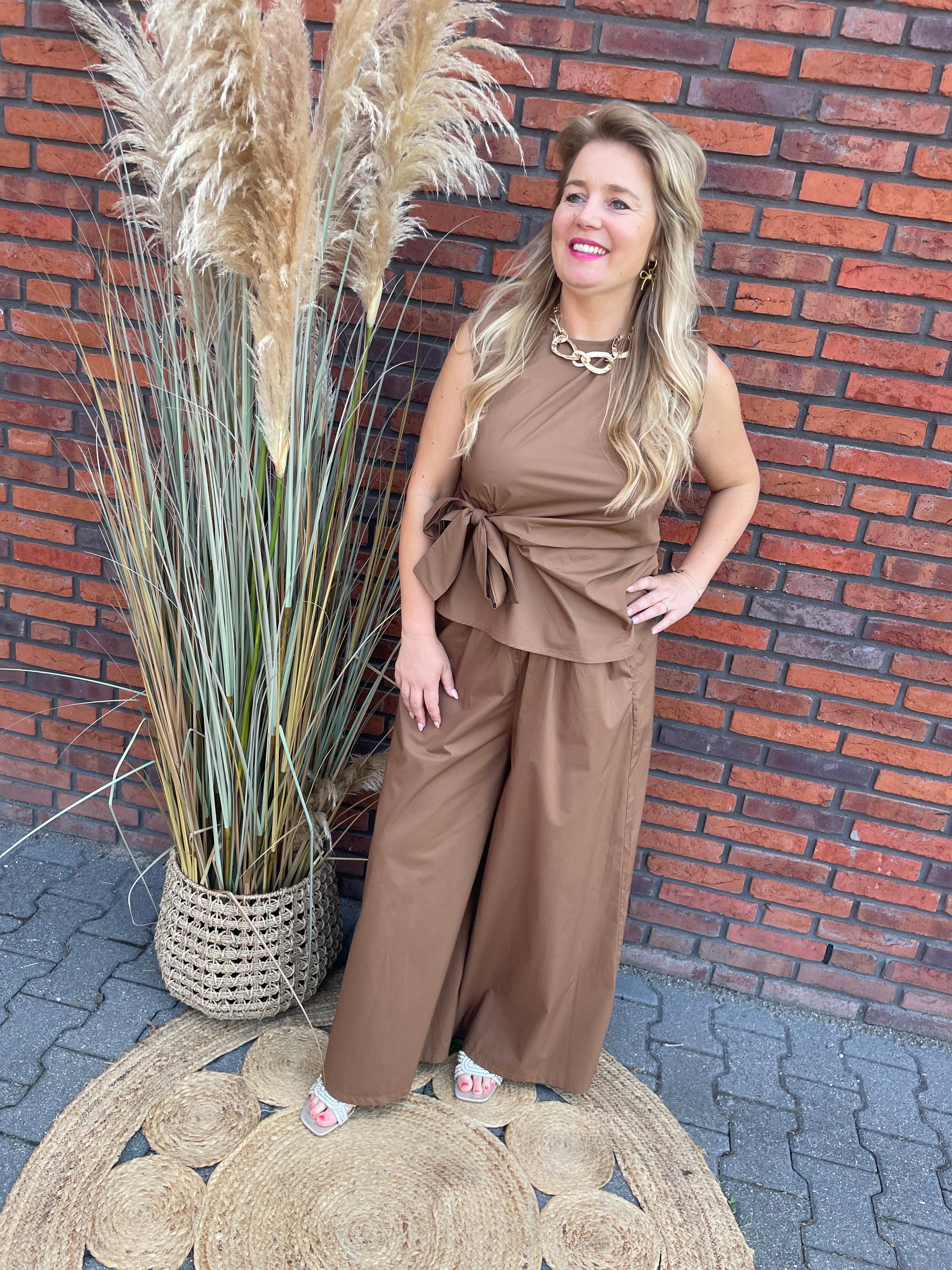 Broek Mandy roest/bruin