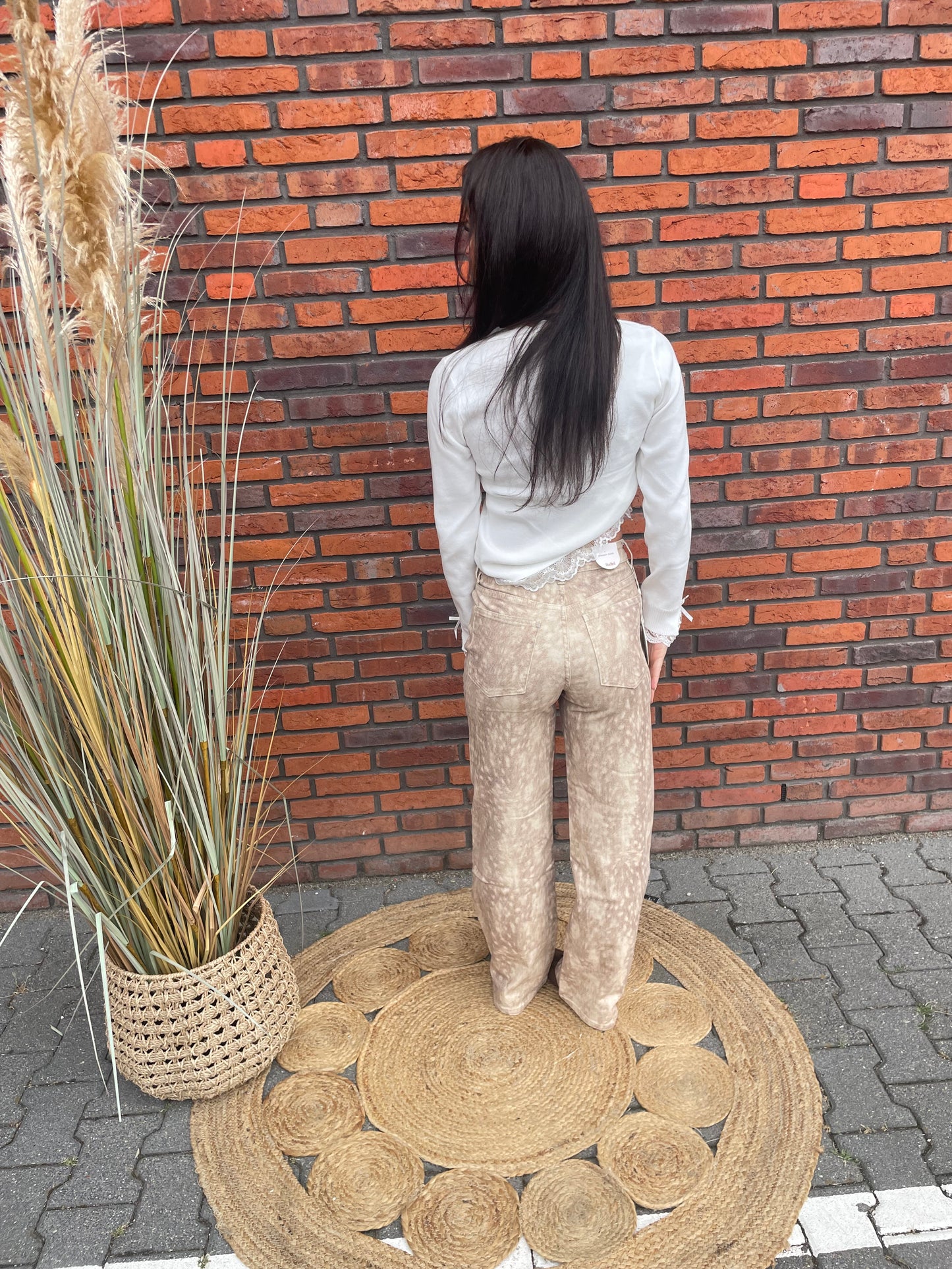 Top Lise kanten detail wit