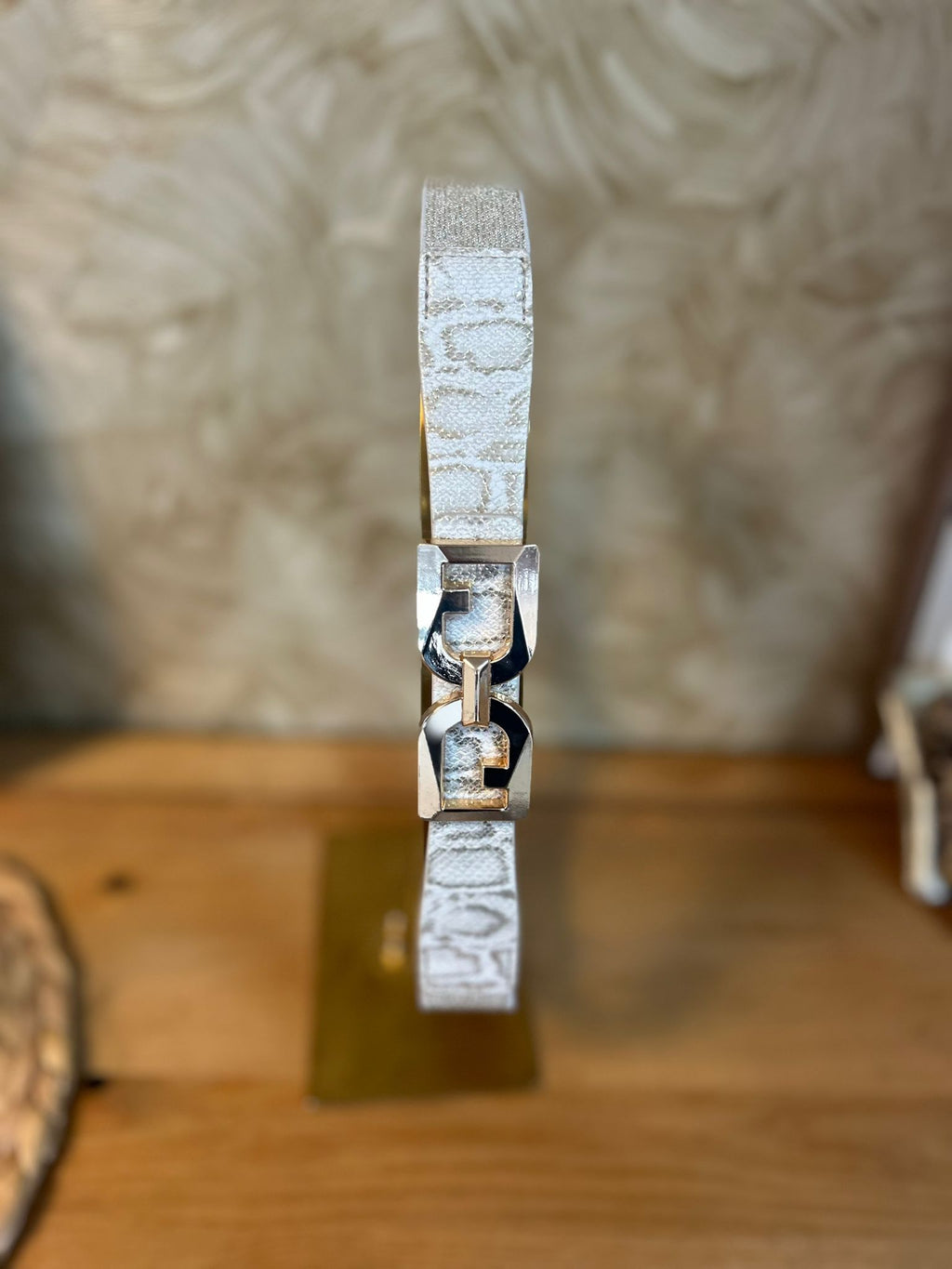 Elastische riem slangenprint