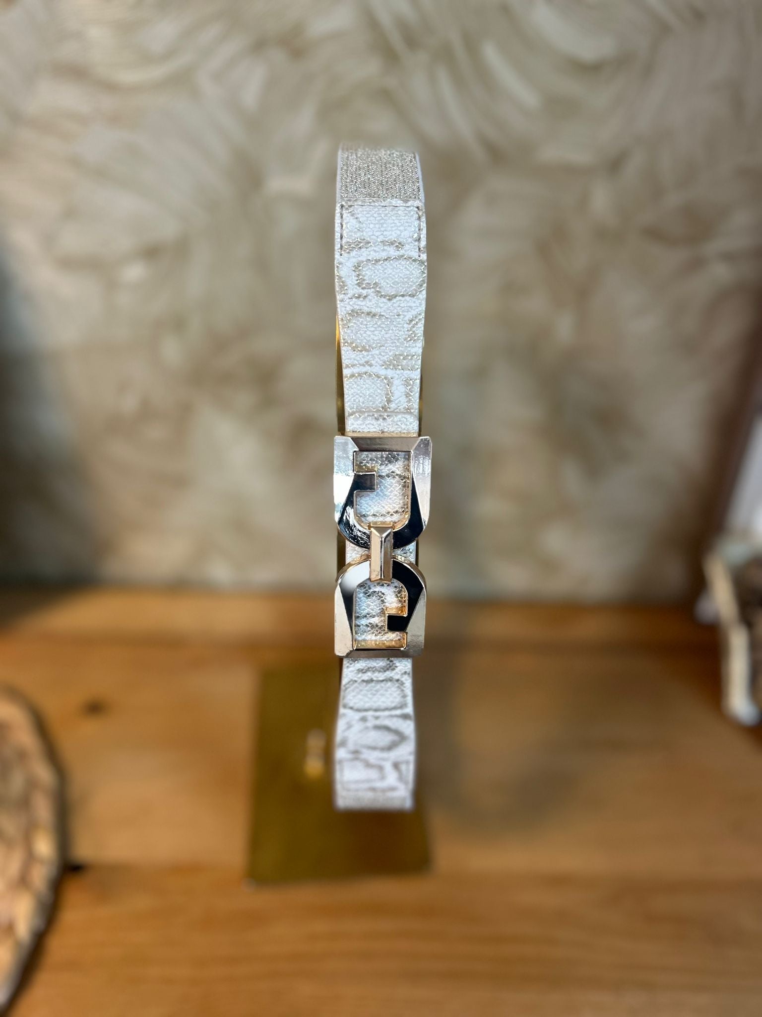 Elastische riem slangenprint