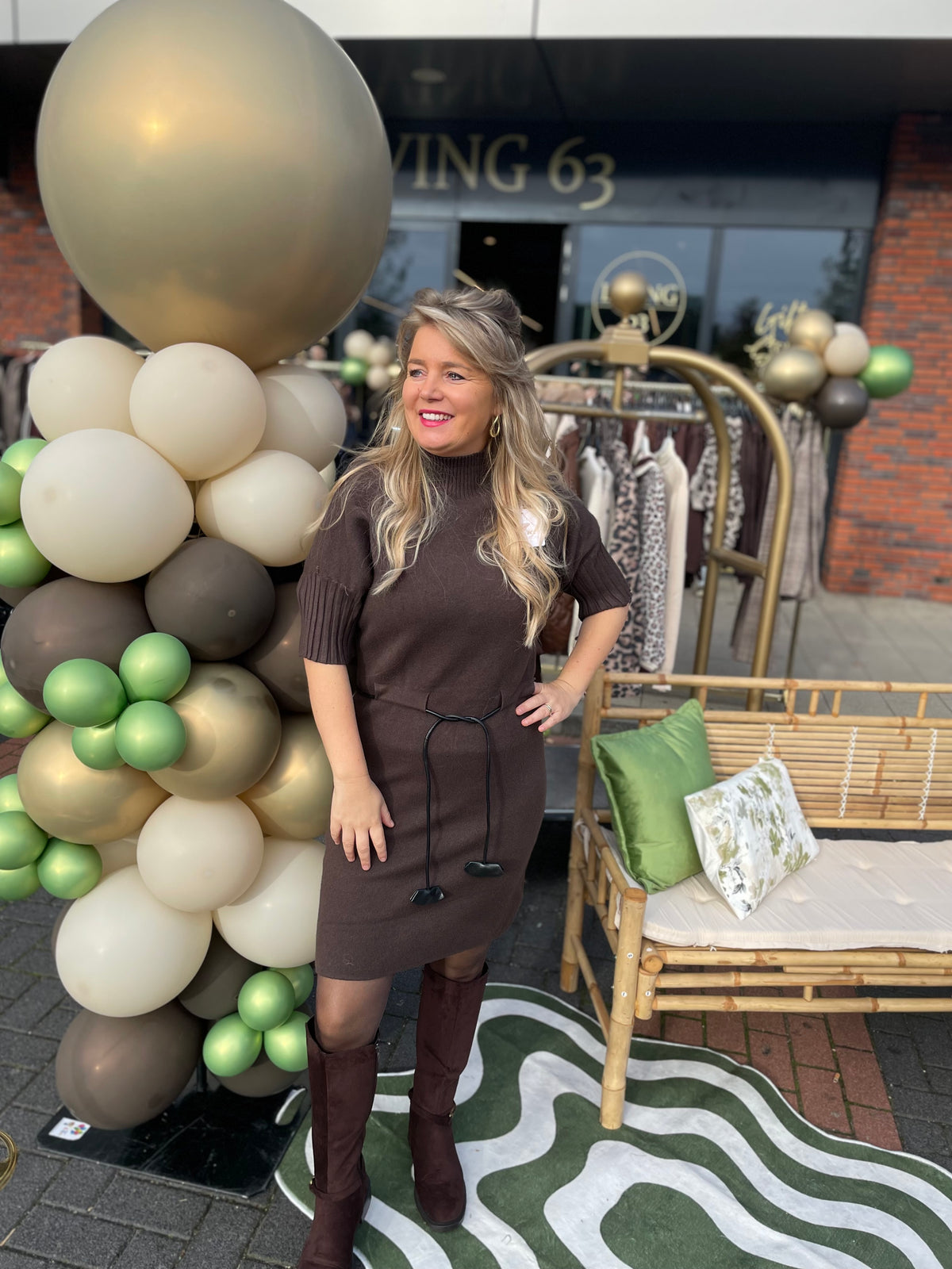 Jurk Claudia bruin