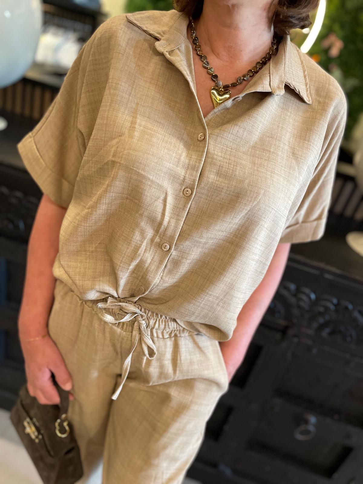 Blouse Charlie taupe