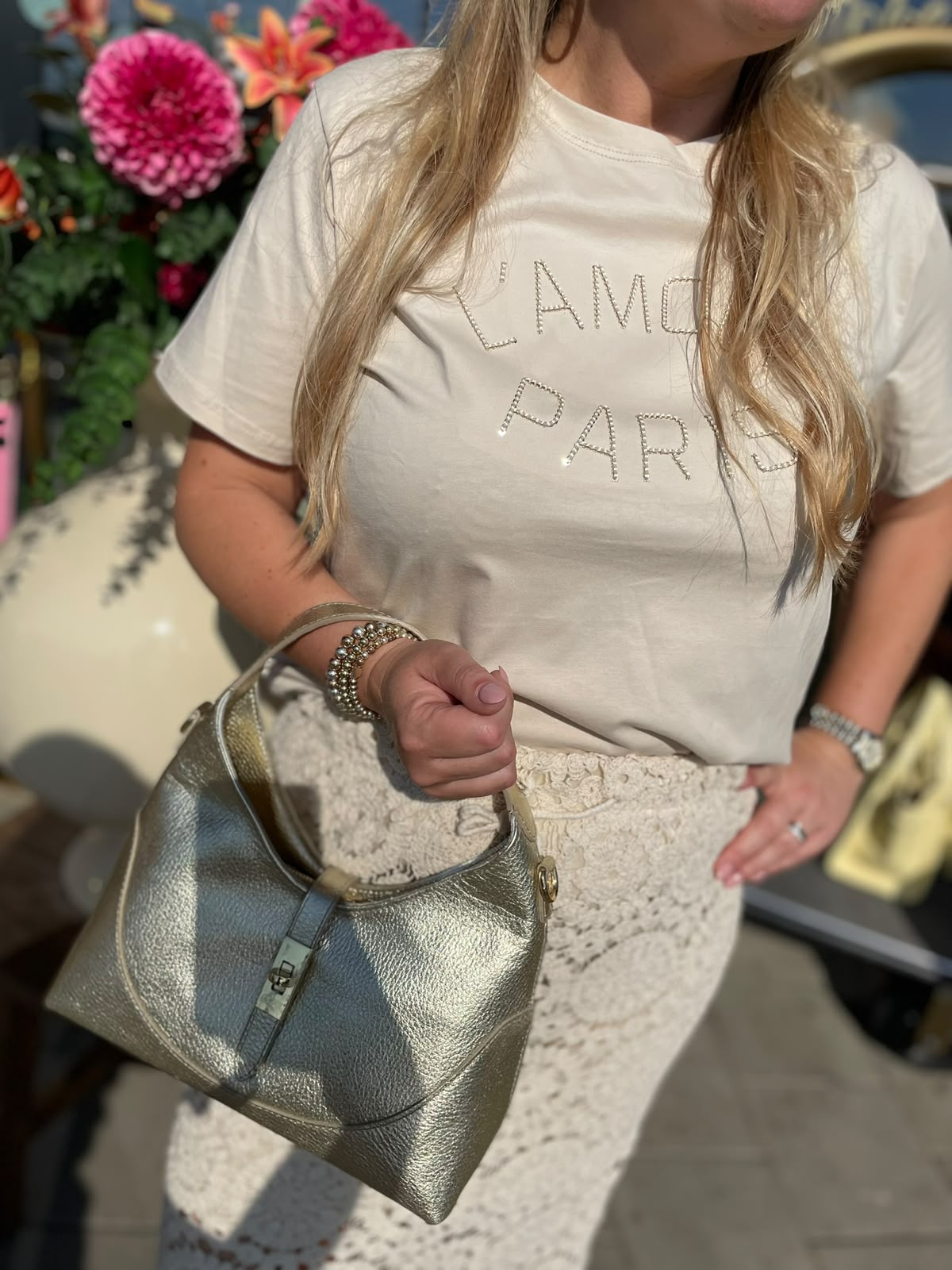 Shirt l'amour paris beige