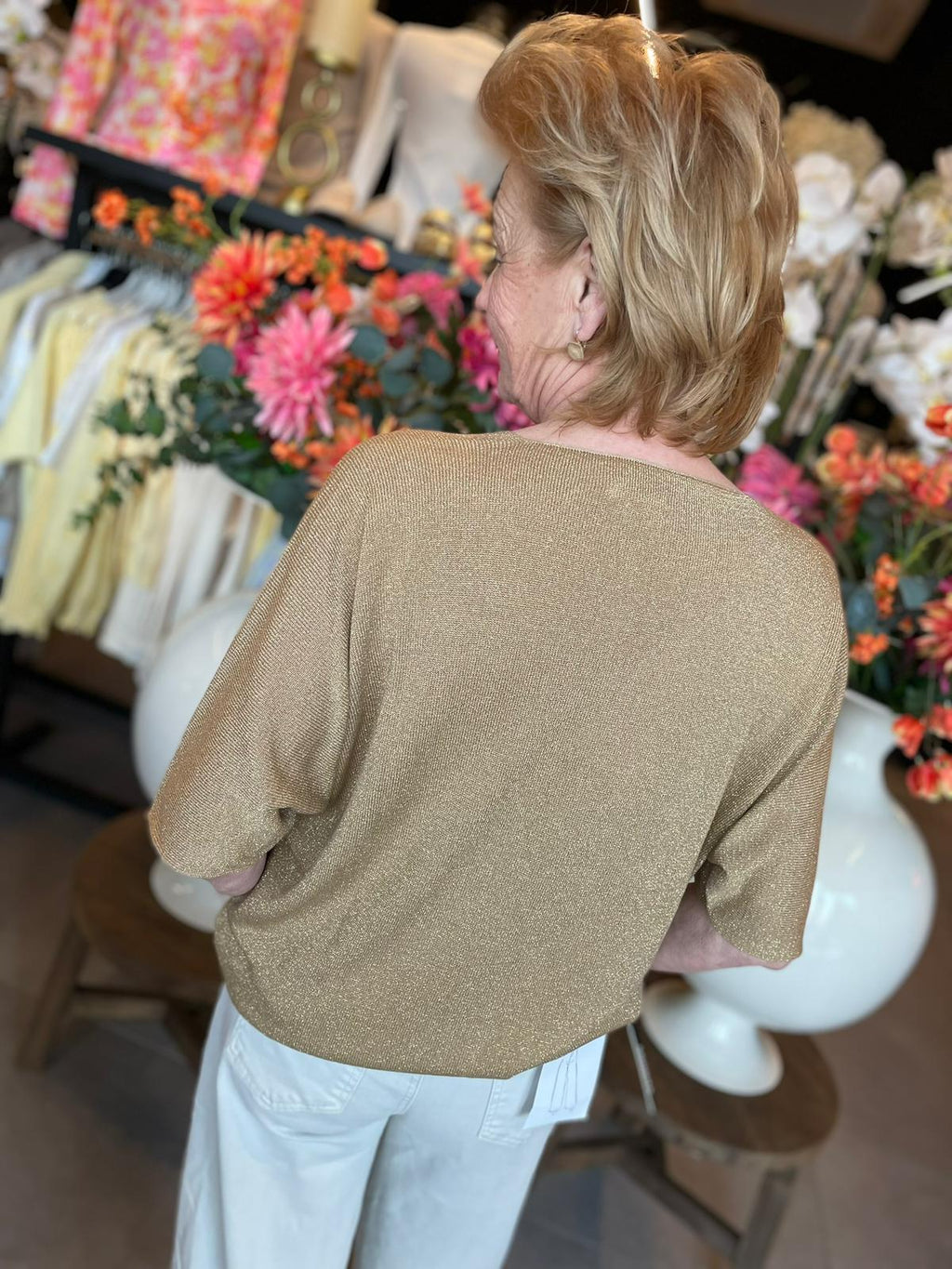 Triple Nine top Isa glitter camel