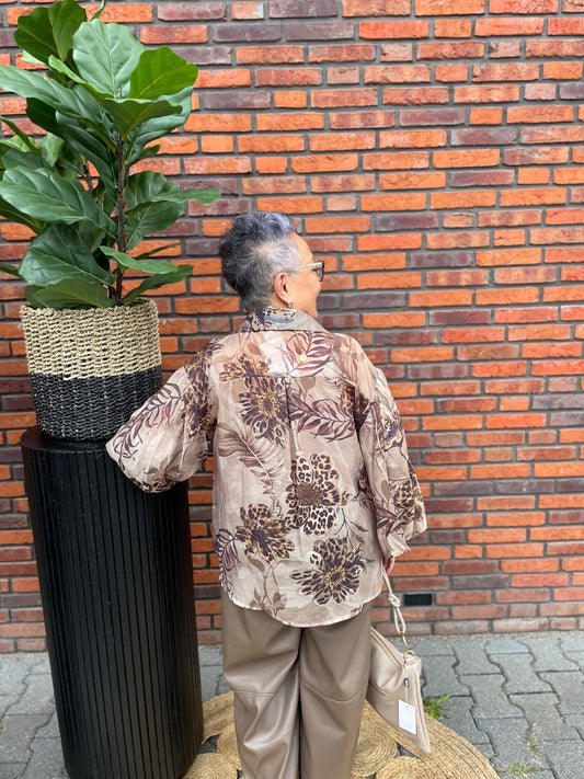 Blouse Jokie bruin