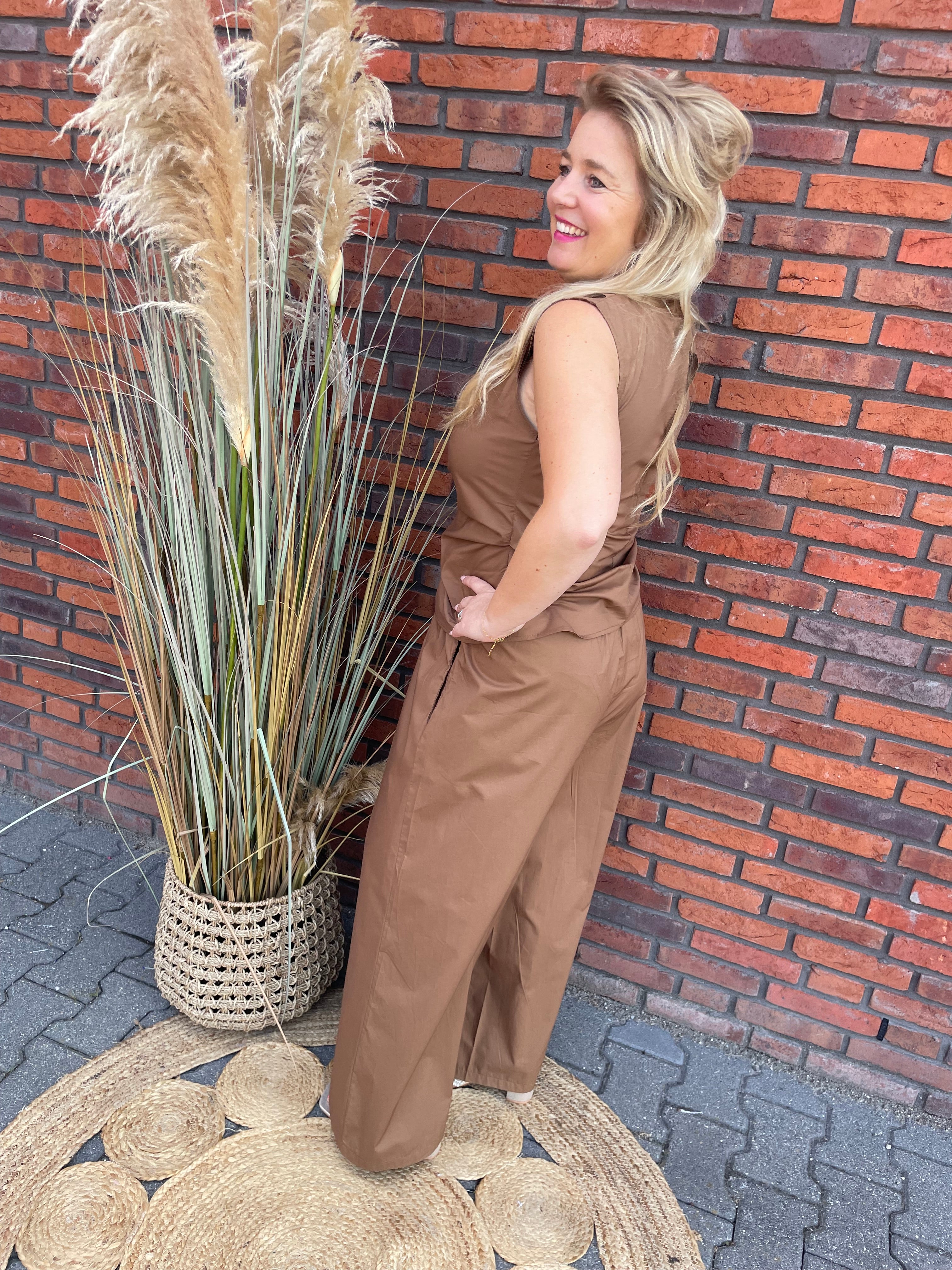 Broek Mandy roest/bruin