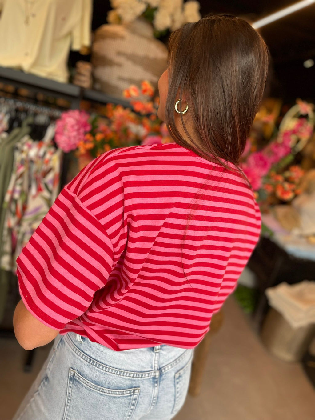 T-shirt Bisou Magique roze/rood