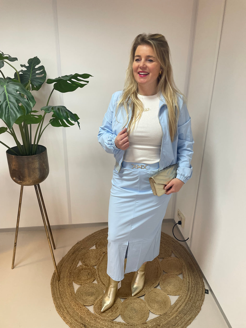 Triple Nine - Rok lichtblauw Rk7302