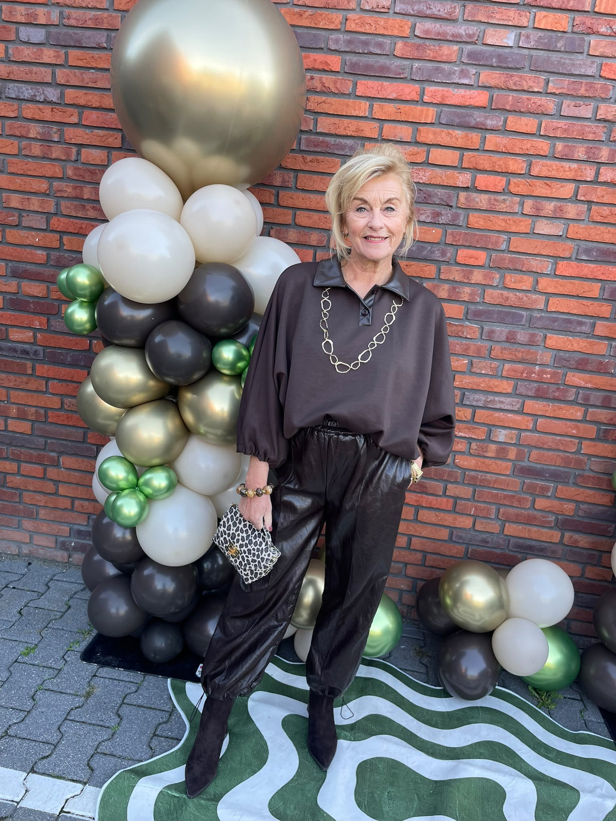 Broek mo leatherlook