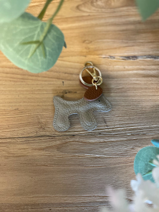Sleutelhanger Doggie beige