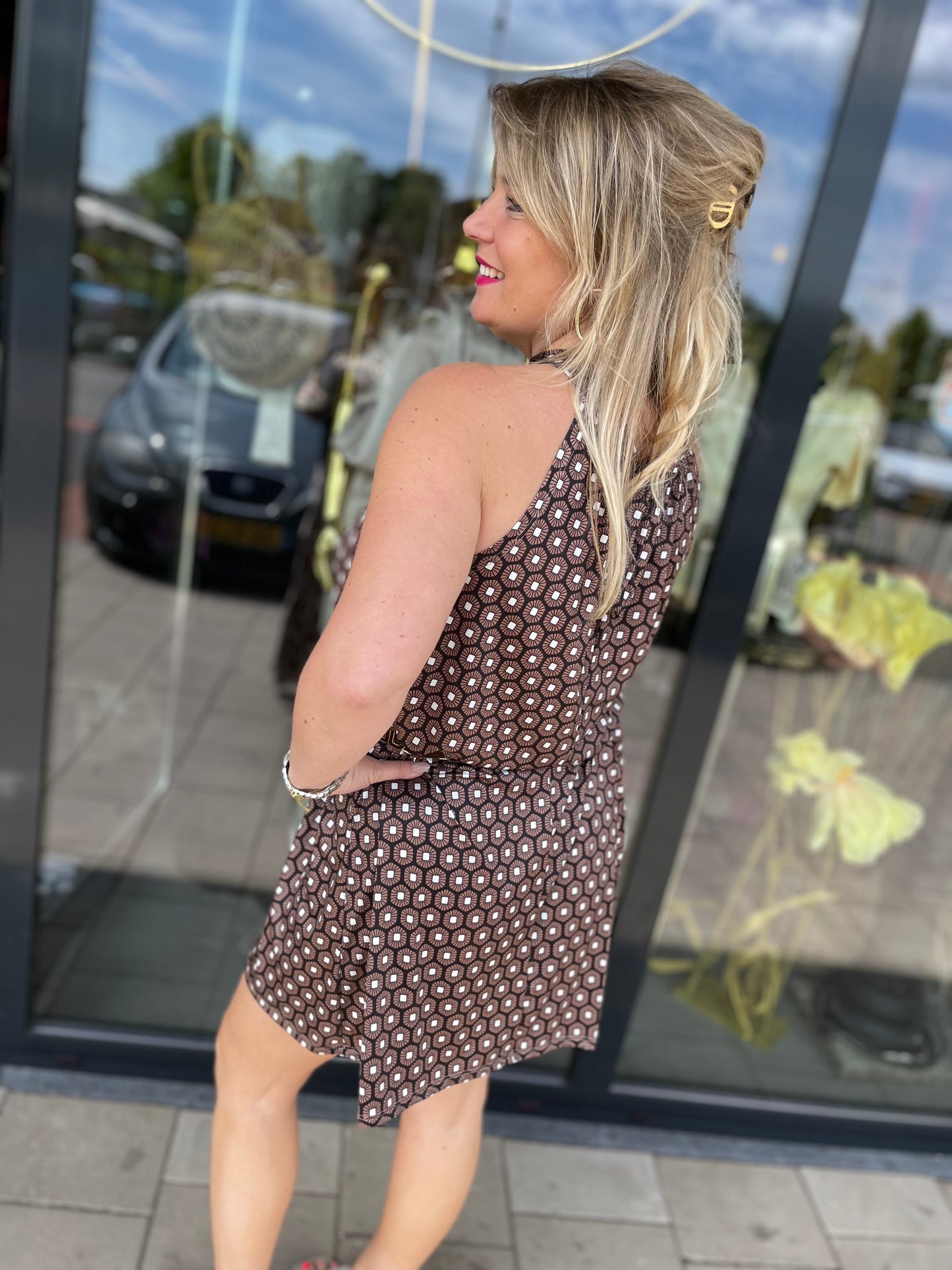 Halterjurk Debbie bruin