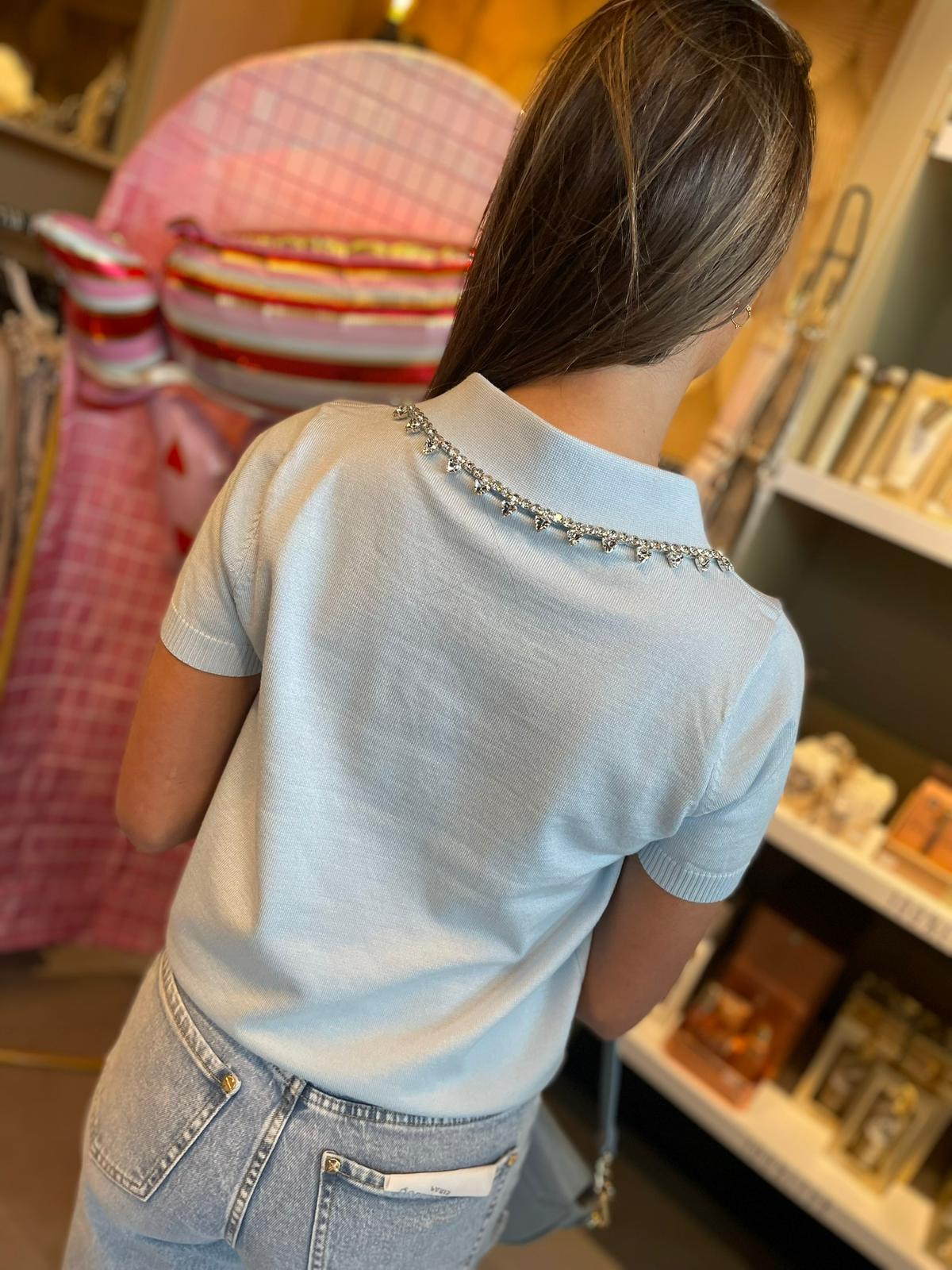 T-shirt Milly blauw