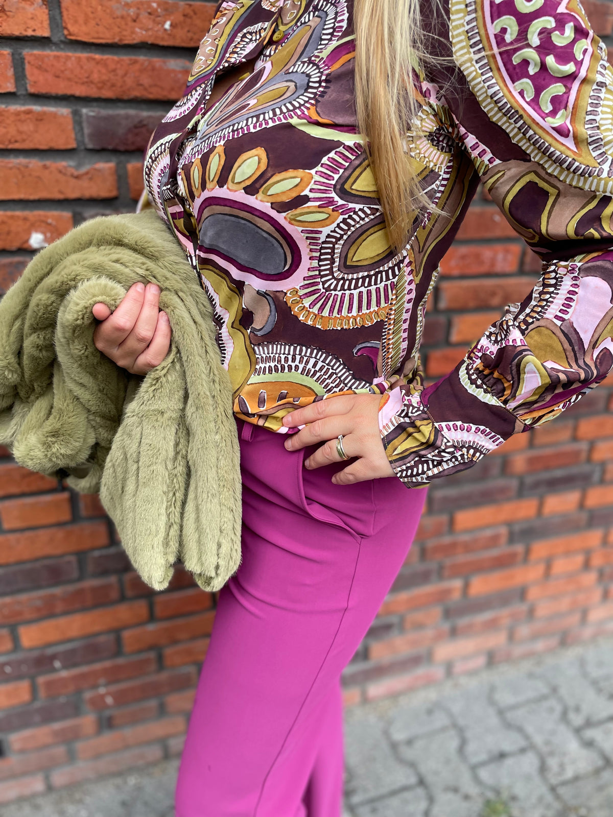 Mi Piace - Travelblouse Big Paisley Print Multicolour