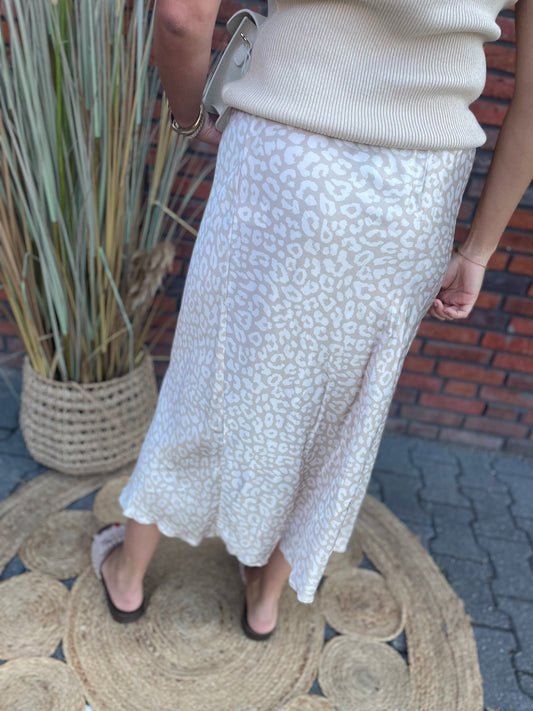 Rok Stacey beige panter