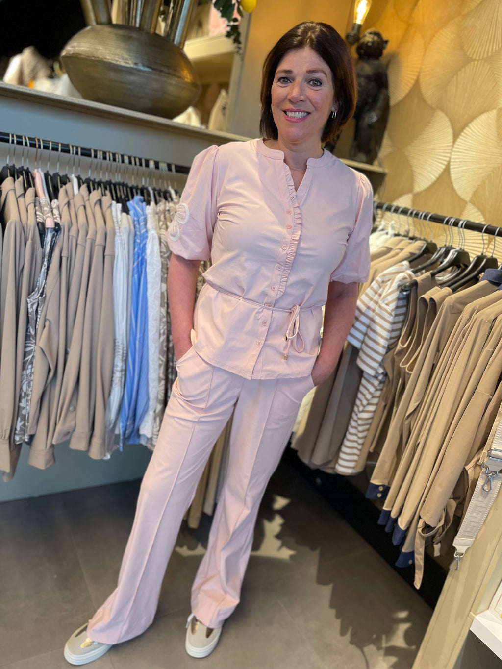 Triple Nine 5943- Travel Blouse Rosa kleur roze-