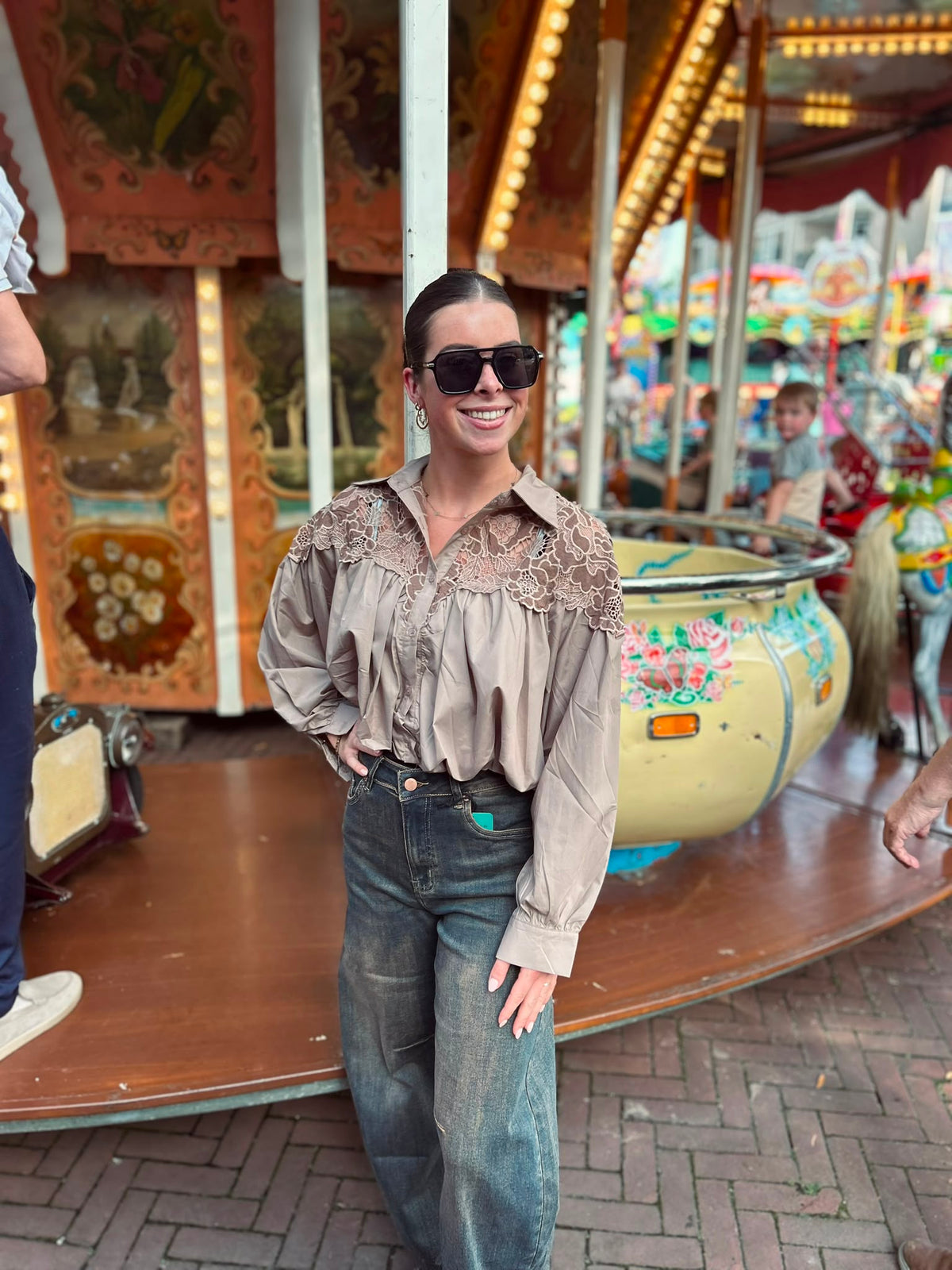 Blouse Koosje taupe