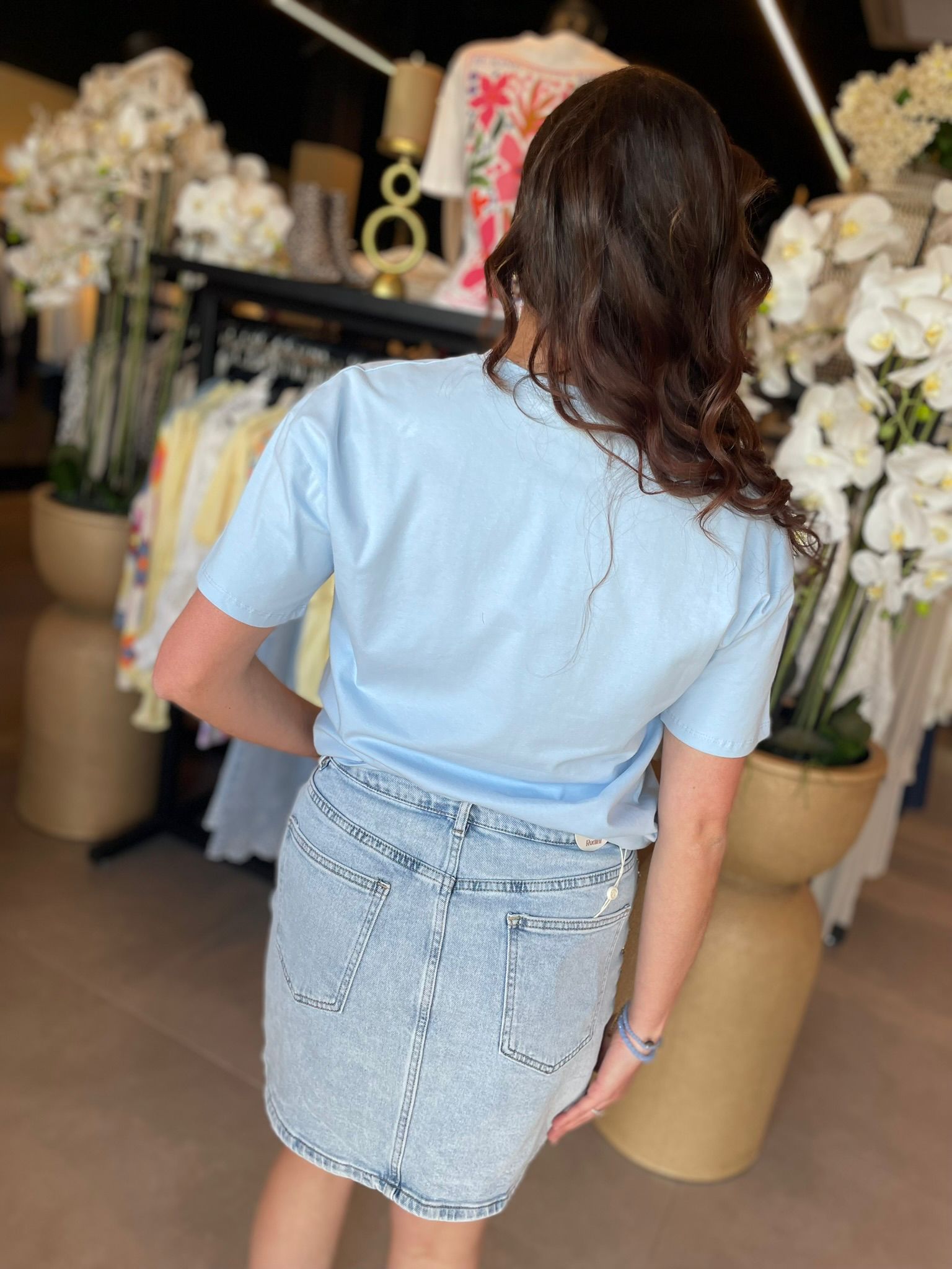 Shirt hartjes blauw