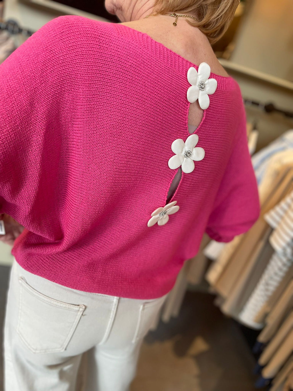 Truitje achterkant bloem