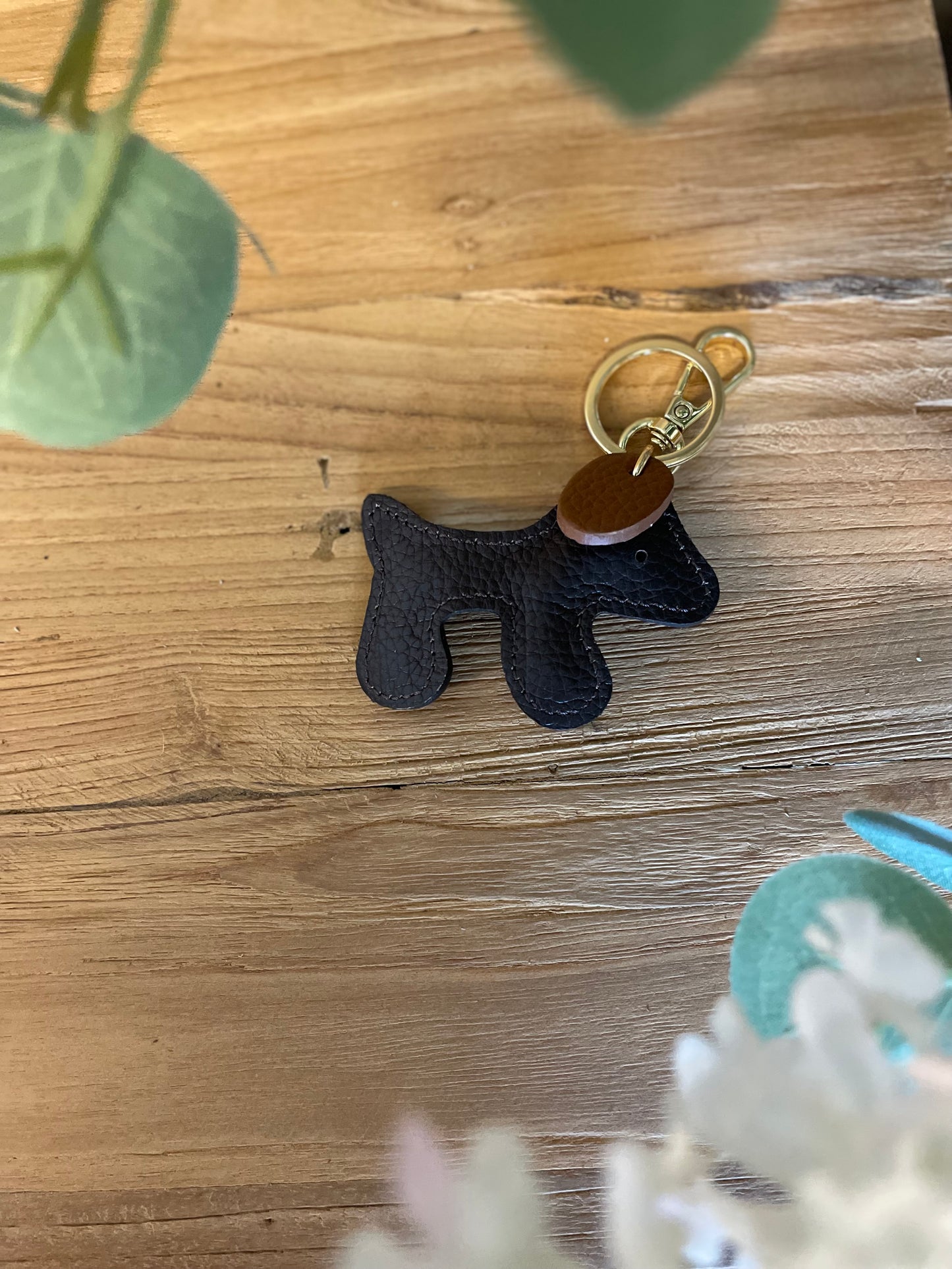 Sleutelhanger Doggie bruin