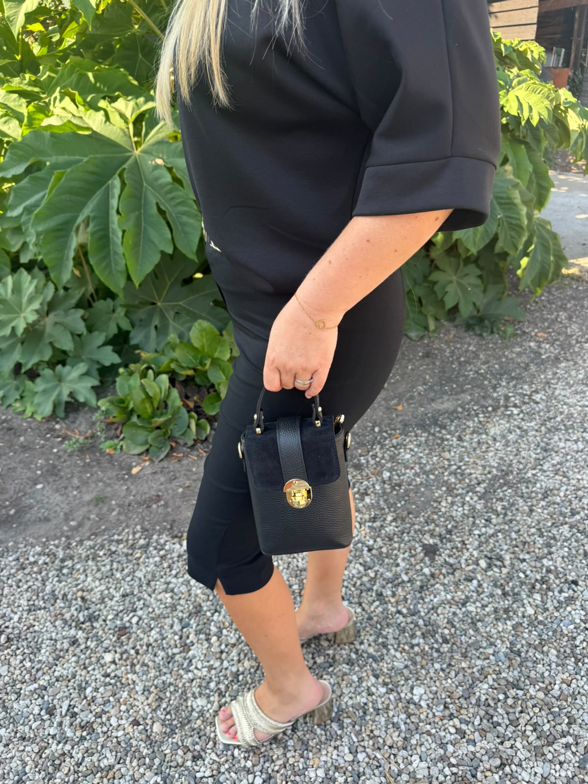 Capri broek zwart