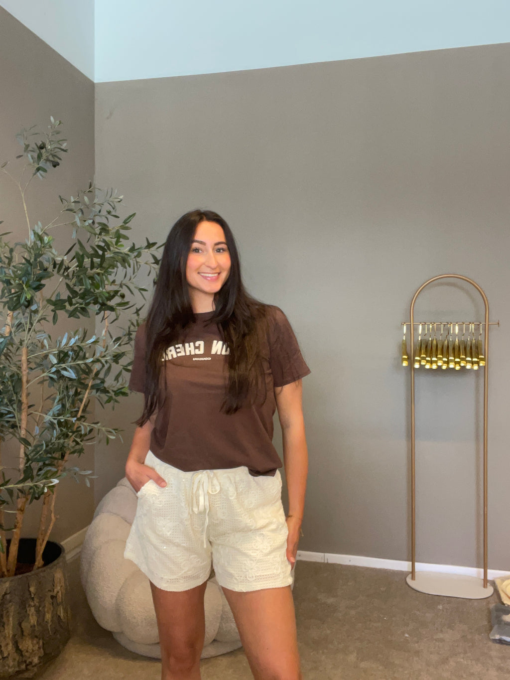 Shortje Glamour beige