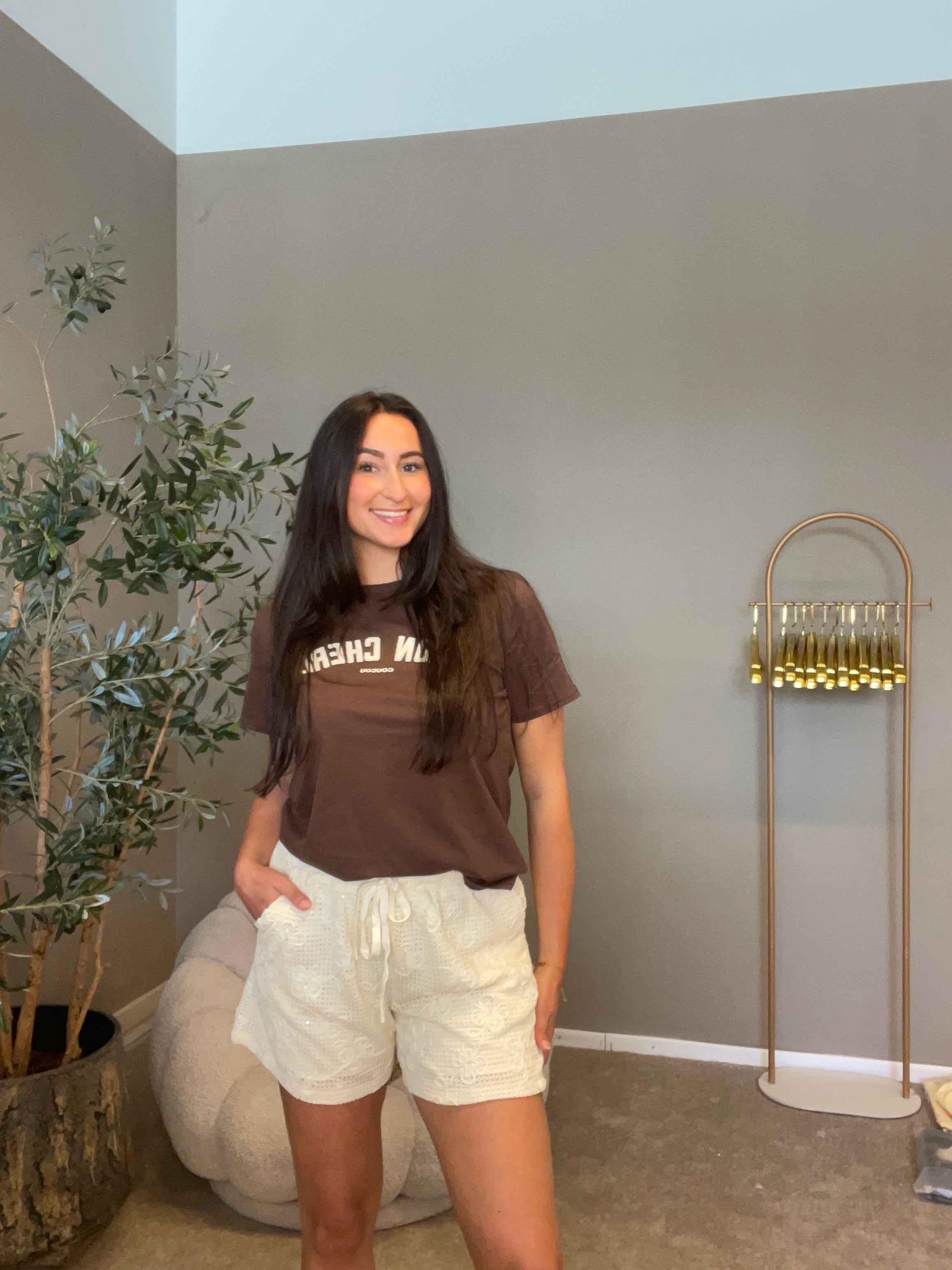 Shortje Glamour beige