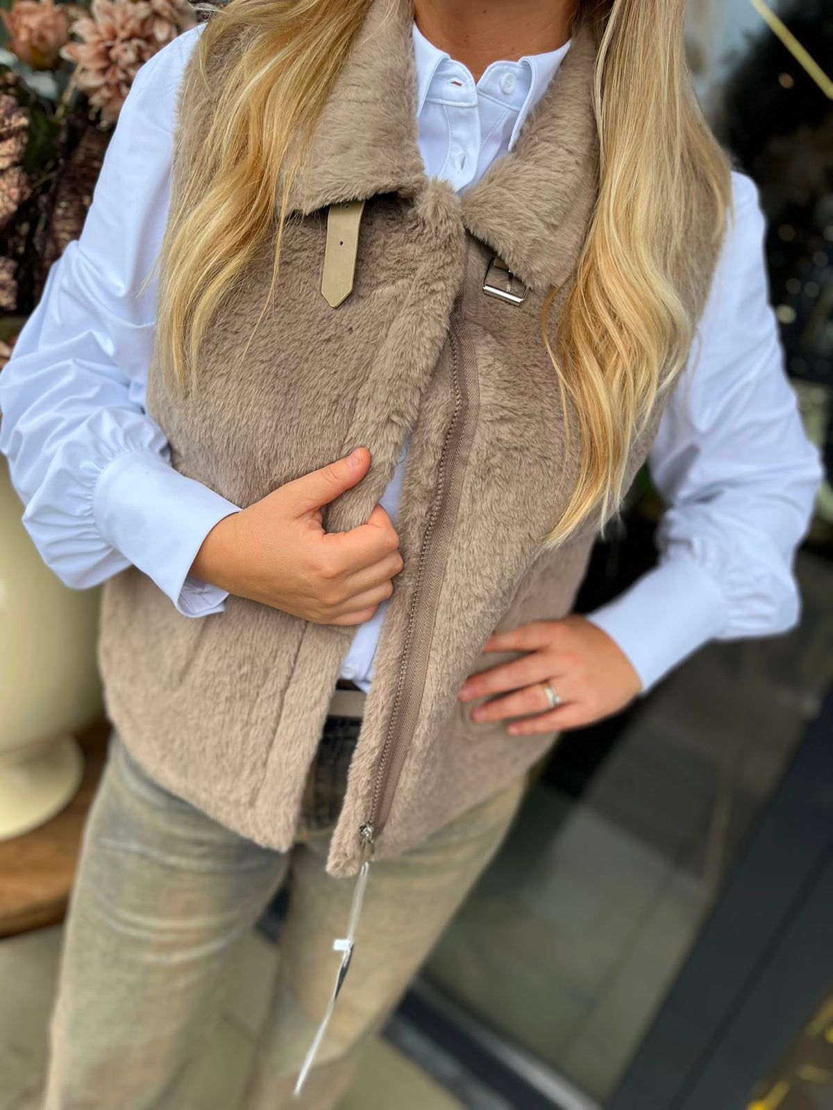 Bodywarmer Eva taupe