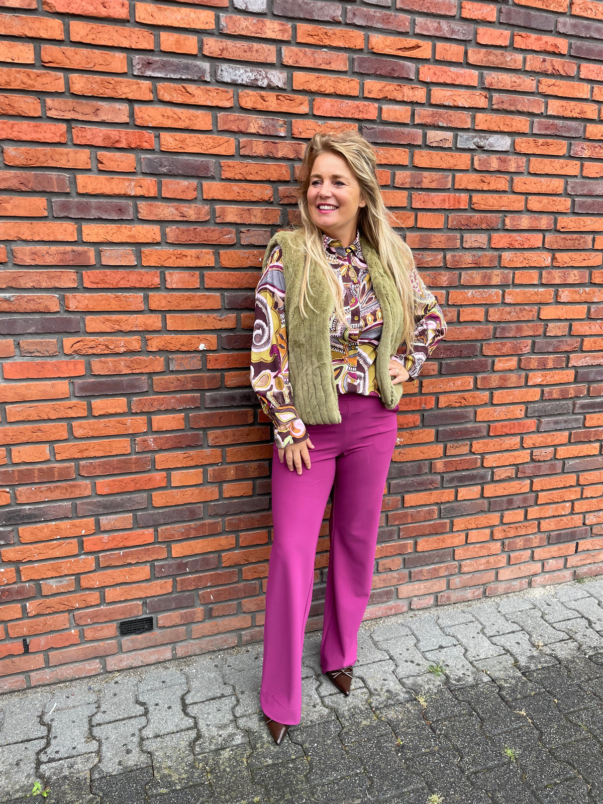 Mi Piace - Travelblouse Big Paisley Print Multicolour