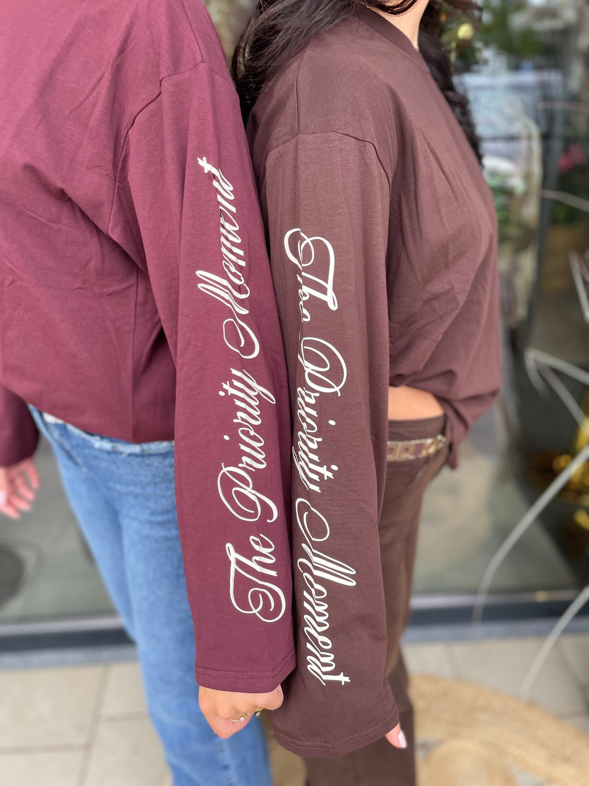 Longsleeve Co bruin