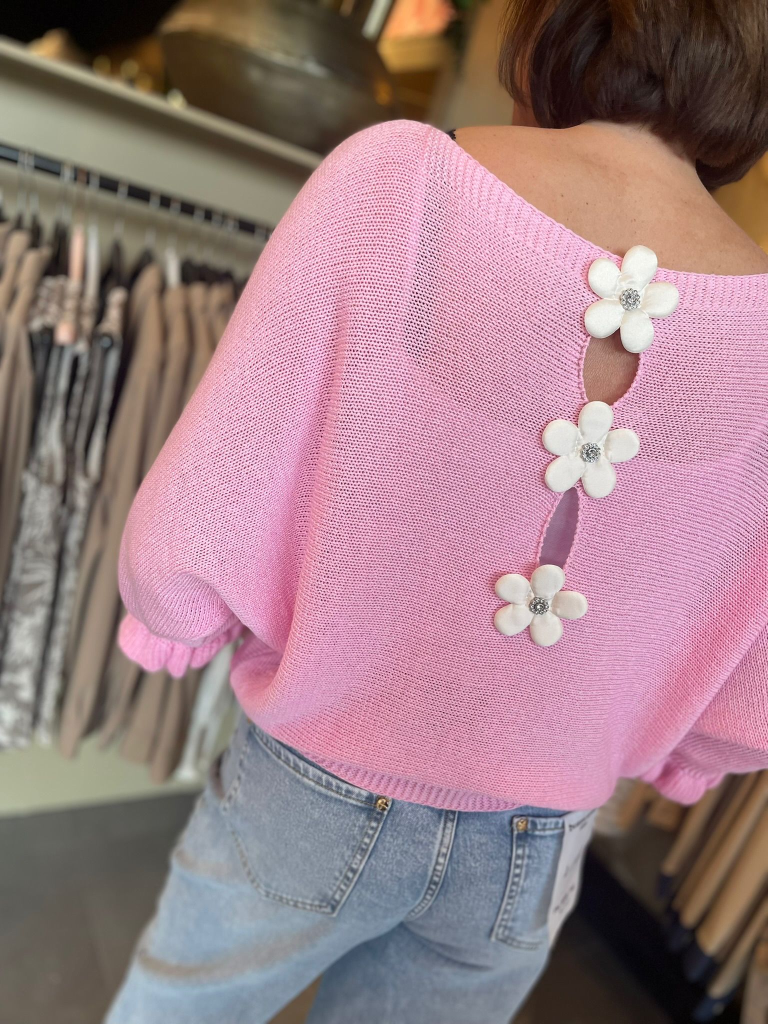 Truitje achterkant bloem