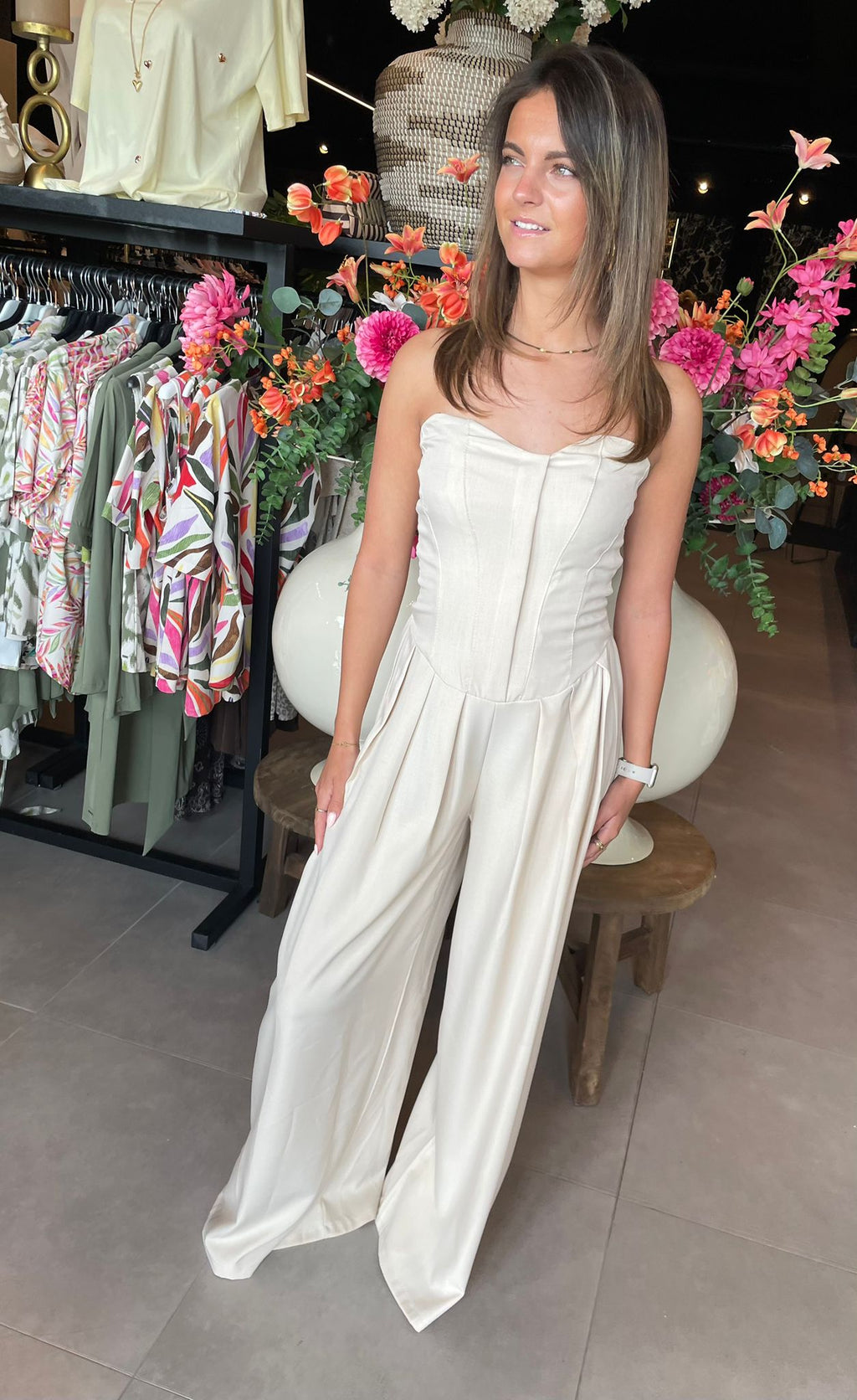 jumpsuit Florie beige