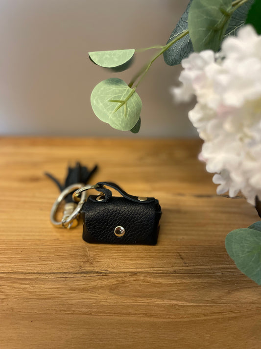 Sleutelhanger Mini tasje zwart