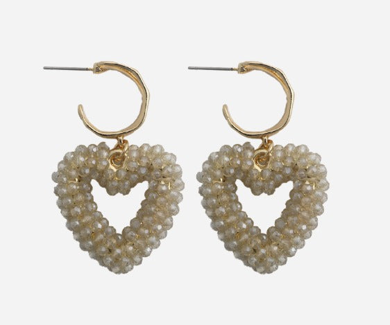 Briselle taupe oorbel