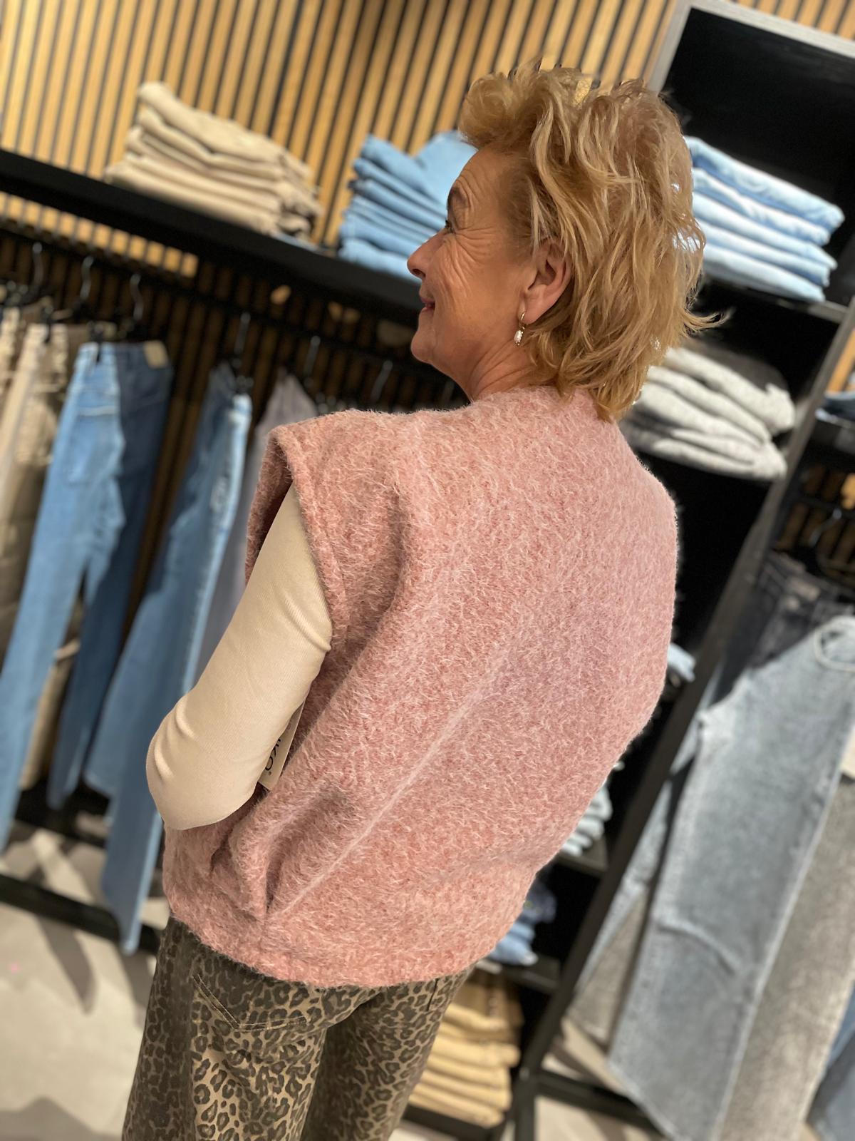 Gilet Veerle roze